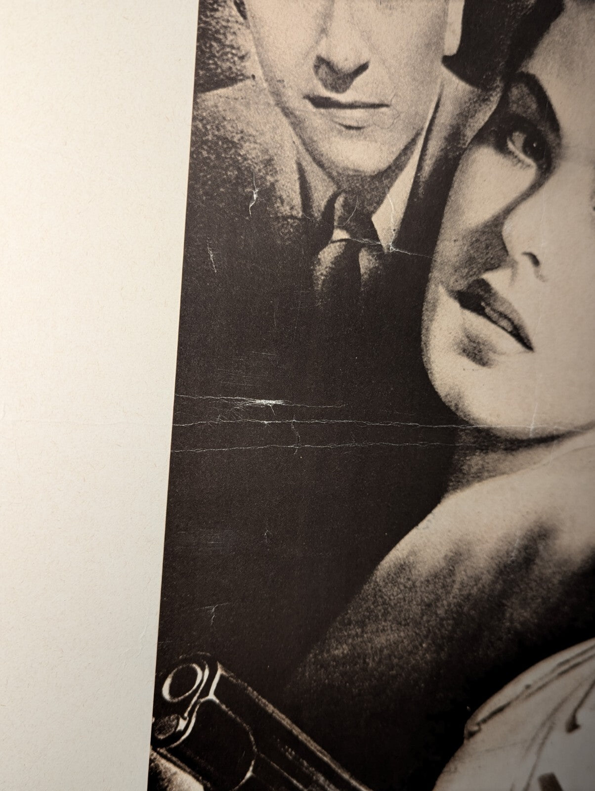 Antique Casablanca Movie Poster Theater Ad Art 26" by 37.5" AGI - West Germany