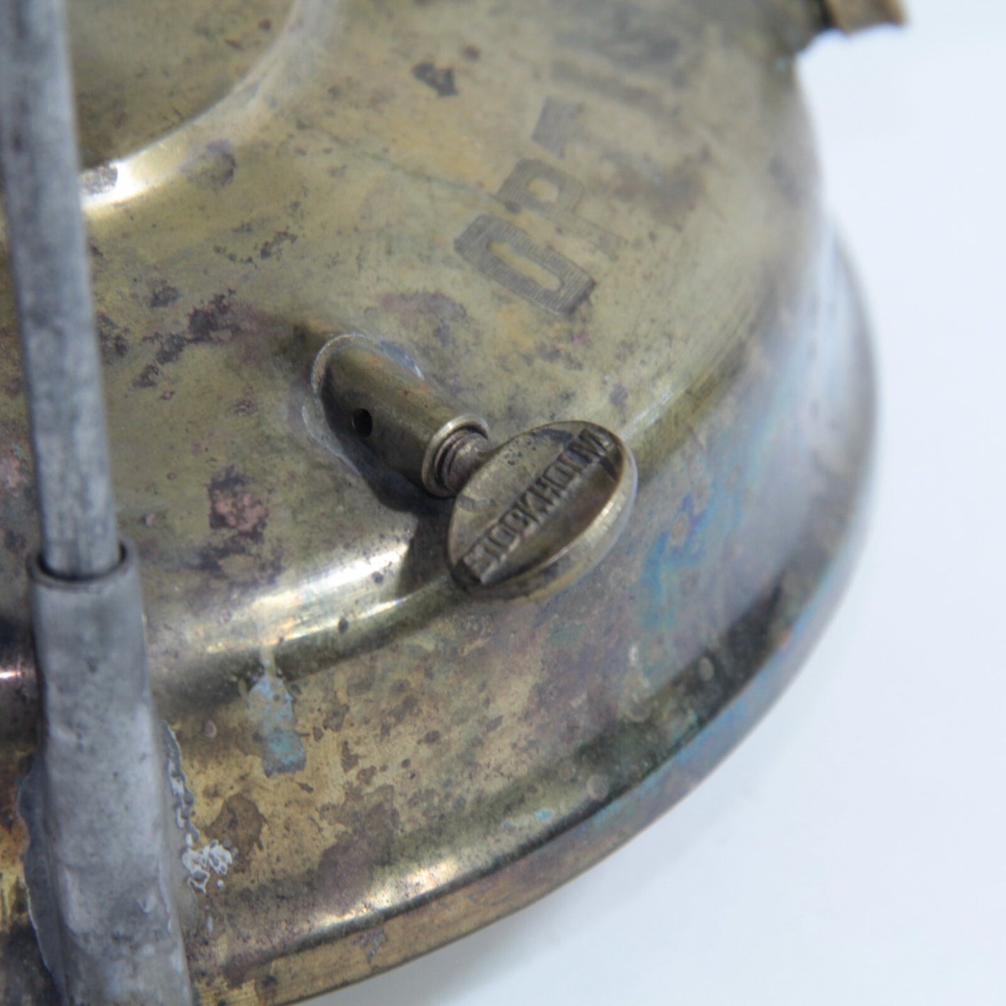 Vintage AB Optimus No.45 Brass Camp Cook Stove Stockholm Sweden Ornate Grate ๐ฅ