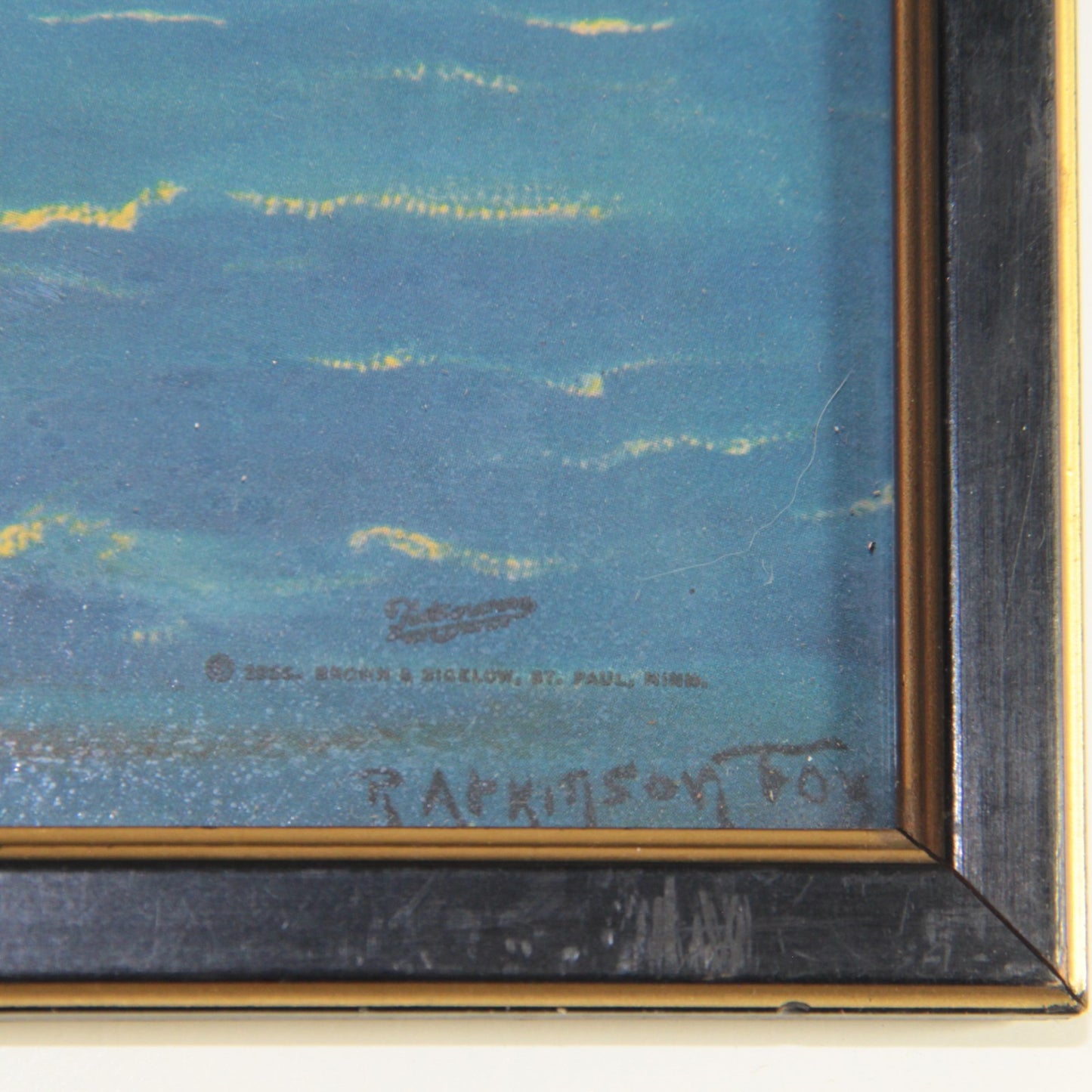 R Atkinson Fox – The Good Ship Adventure – 1926 Brown & Bigelow Print Framed🎨