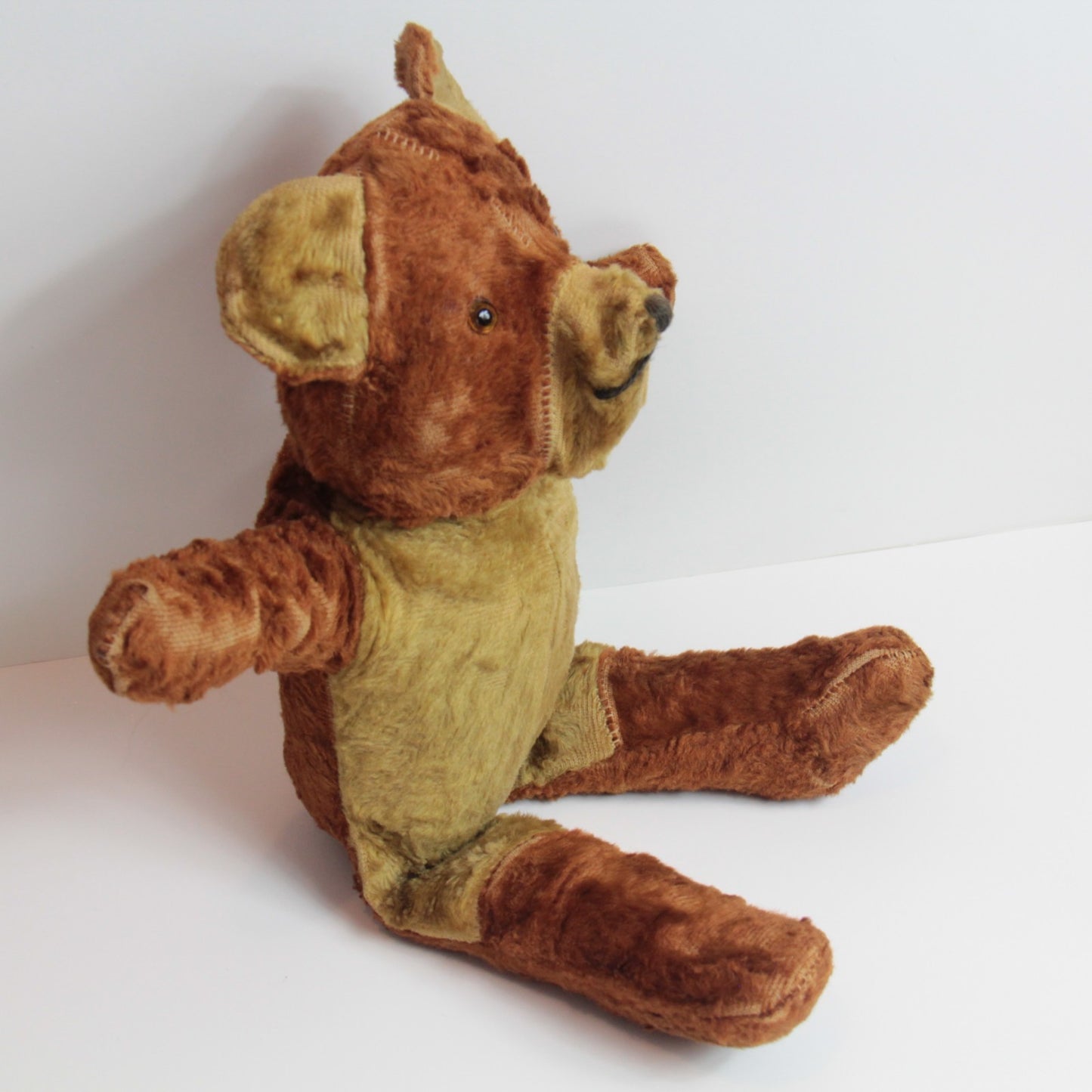 Antique 16β³ Mohair Teddy Bear β Hand-Stitched - Not Jointed π§Έ German?