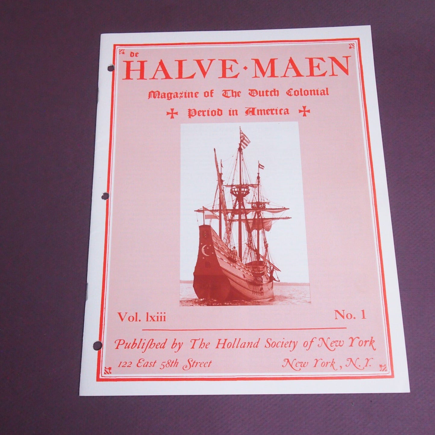 The Holland Society of New York - Halve Maen Magazine Half Moon 9 Journal Vols