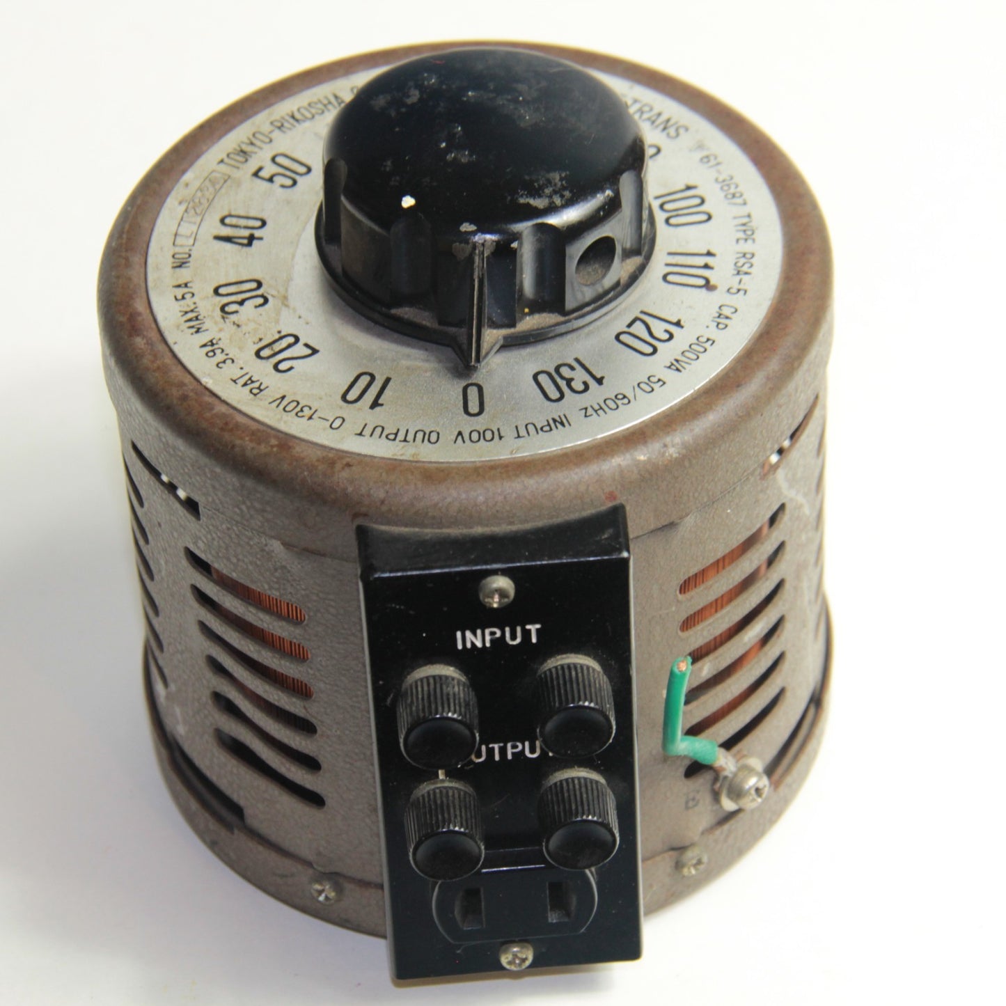 Tokyo-Rikosha Riko Slidetrans Variable Transformer ā Type RSA-5 500VA 1-130V ā”