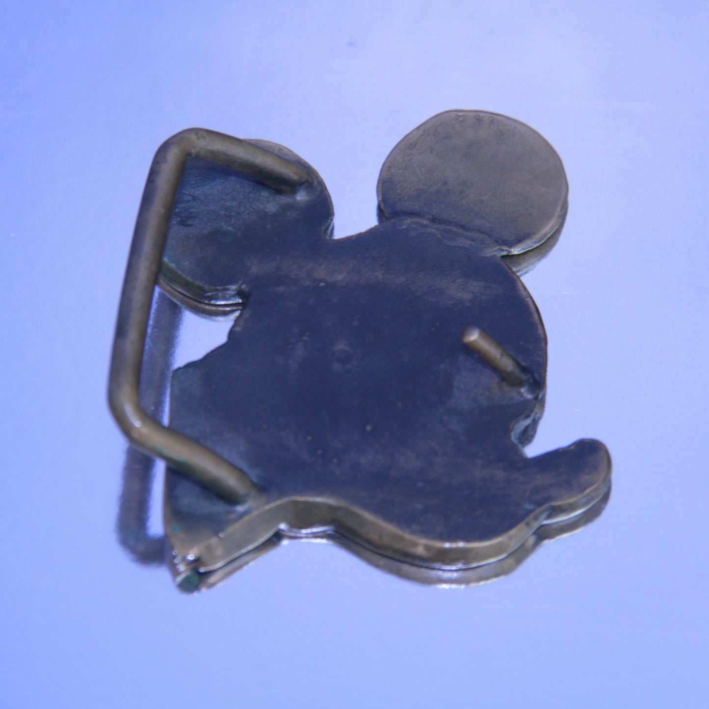 70's Mickey Mouse Bronze Belt Buckle - Disneyland Disney World Souvenir