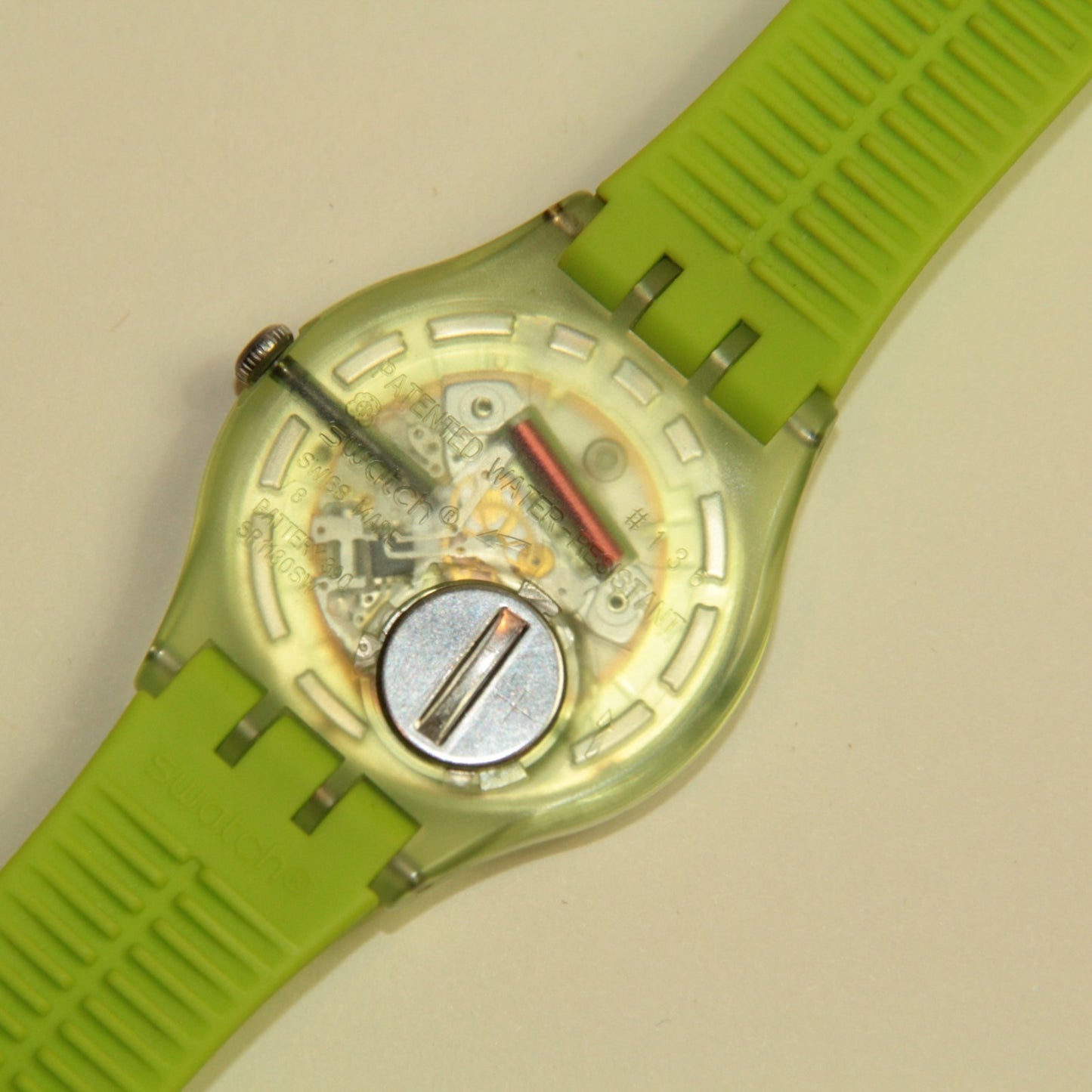 Swatch Watch Rebel – Lime Green – SUOG702 - Day-Date Wristwatch in Box 41mm🕒