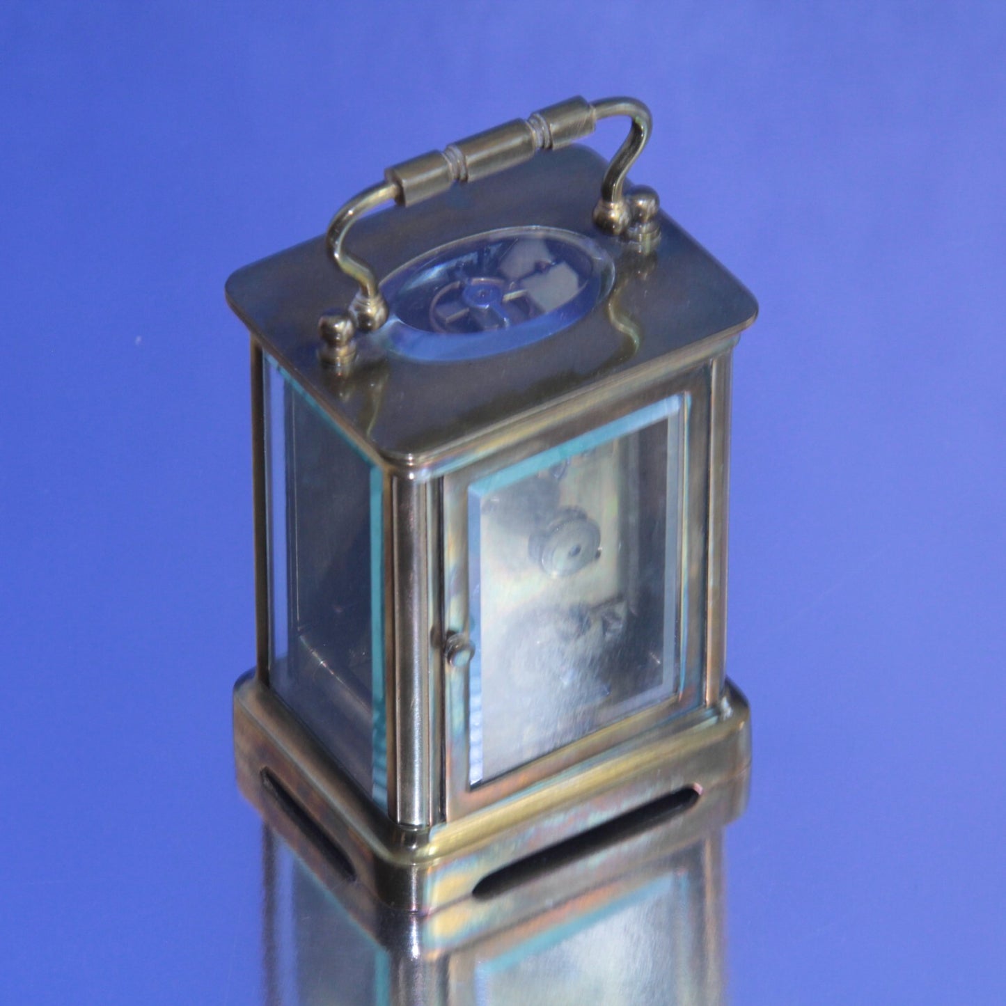 19th Century Brass & Bevel Glass Corniche Cased Carriage Clock β Excellent