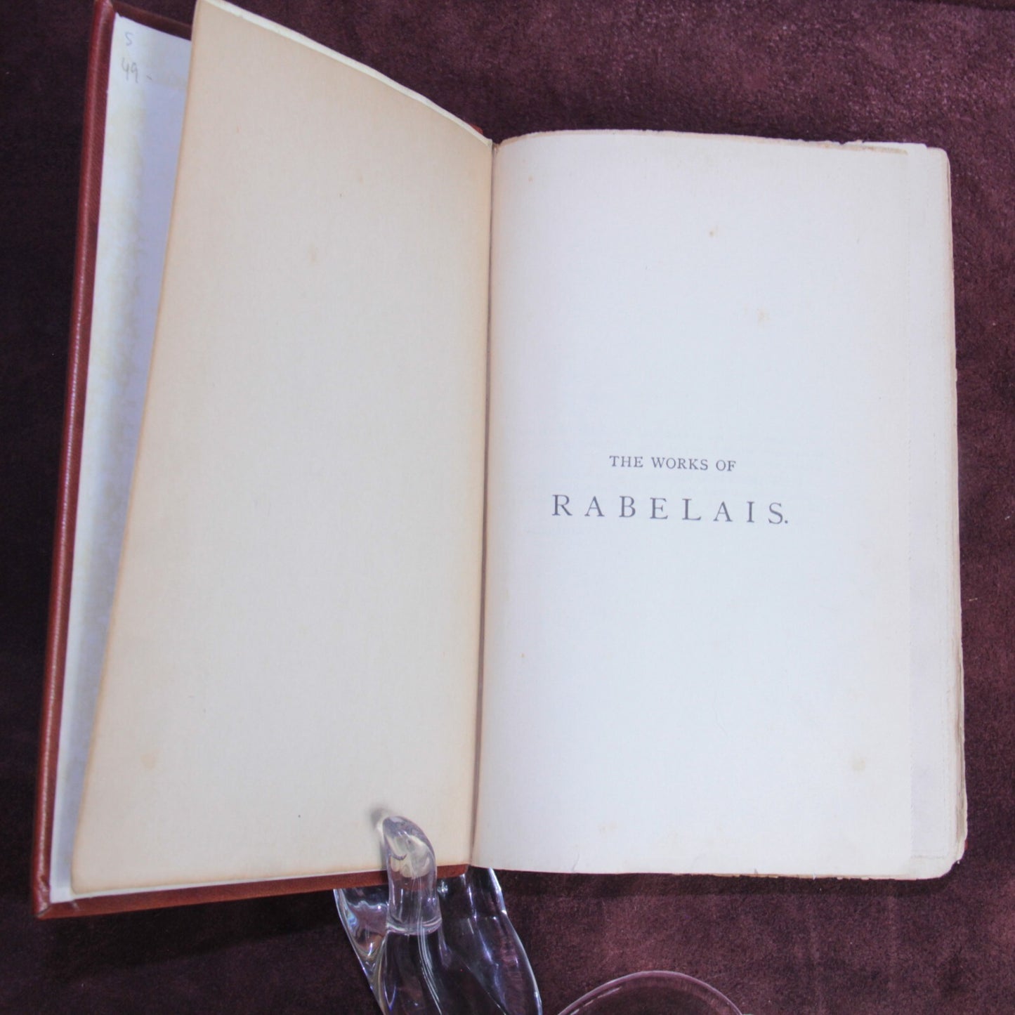 Fine Leather Binding - The Works of Rabelais Illustrated by Gustave Doré Book