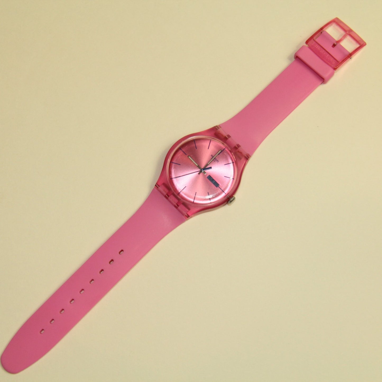 Swatch Watch Rebel – Pink – SUOP700 - Day-Date Bold 41mm in Box