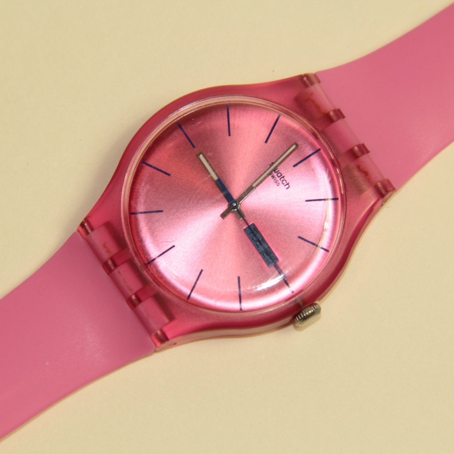Swatch Watch Rebel – Pink – SUOP700 - Day-Date Bold 41mm in Box