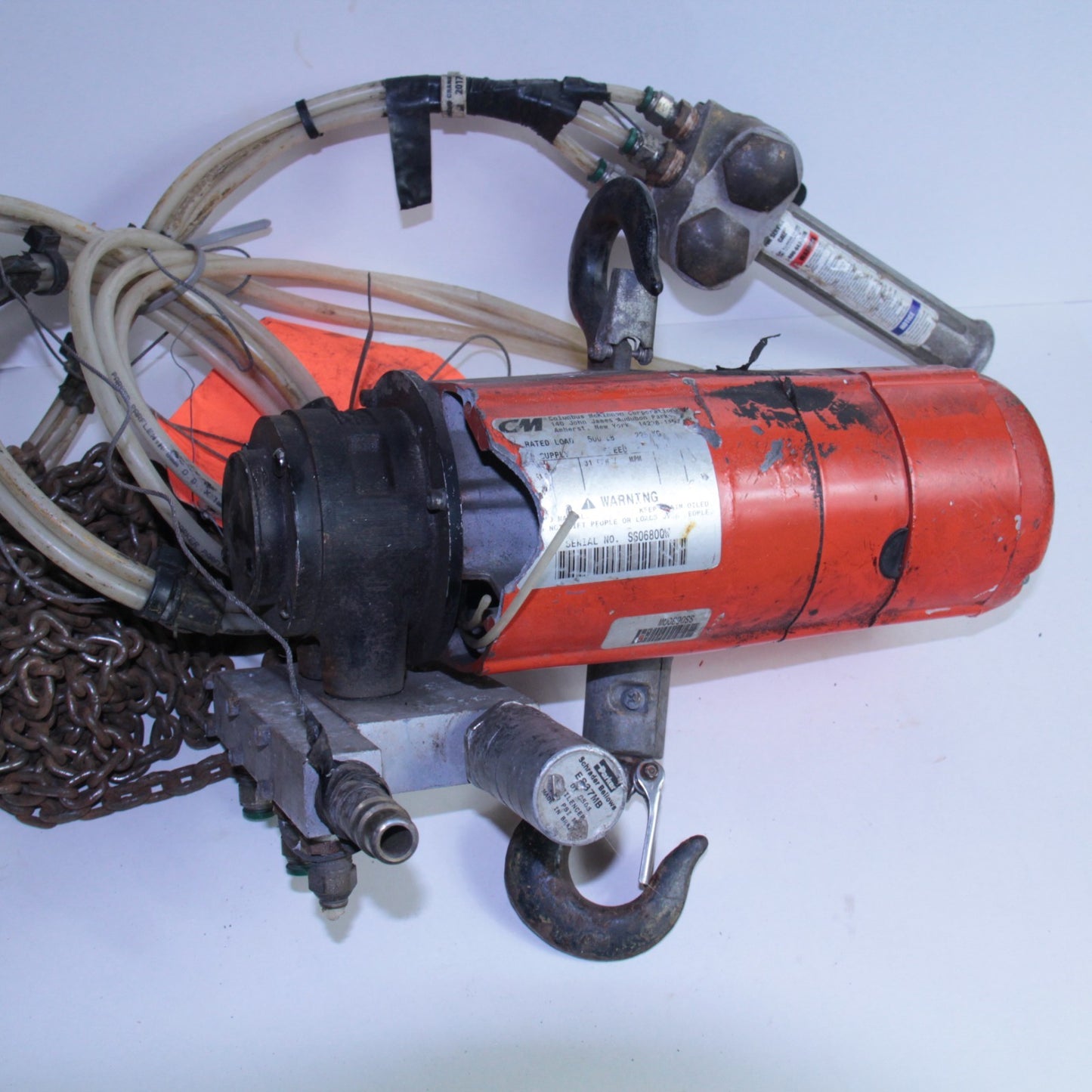 CM Lodestar 1/4 Ton Pneumatic Chain Hoist β 500 LB - 31 FPM