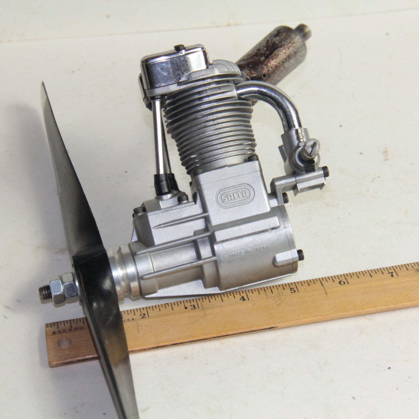 Saito FA-100 RC Glow Engine β Airplane Motor w/ Muffler & Propeller π©οΈ XOLEV