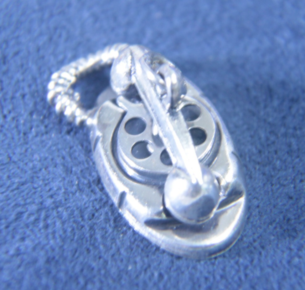 Vintage Beau Sterling Silver 925 Rotary Phone - Telephone Charm β 7/8"