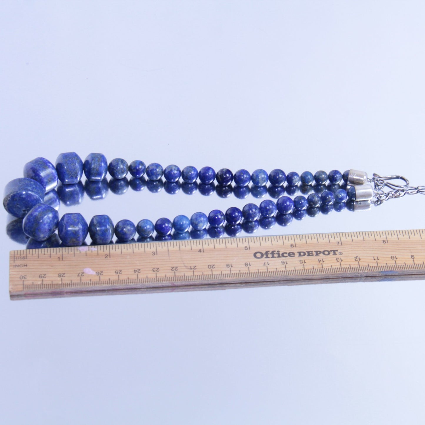 Jay King Sterling Silver Large Lapis Lazuli Necklace 18"-20" Desert Rose Trading