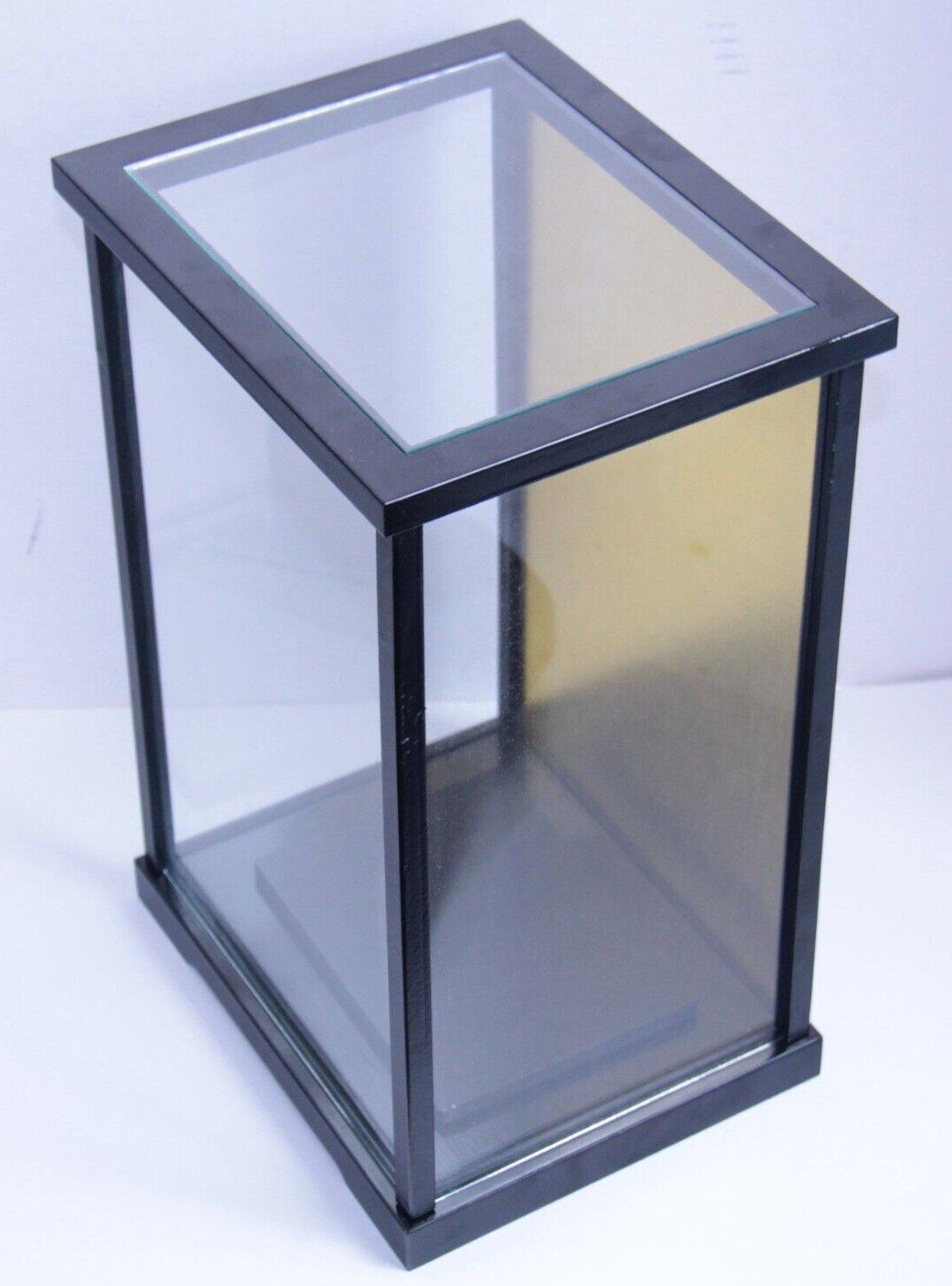 Antique Hakata Doll Wood & Glass Display Box โ Hakusen Doll Shop Japan