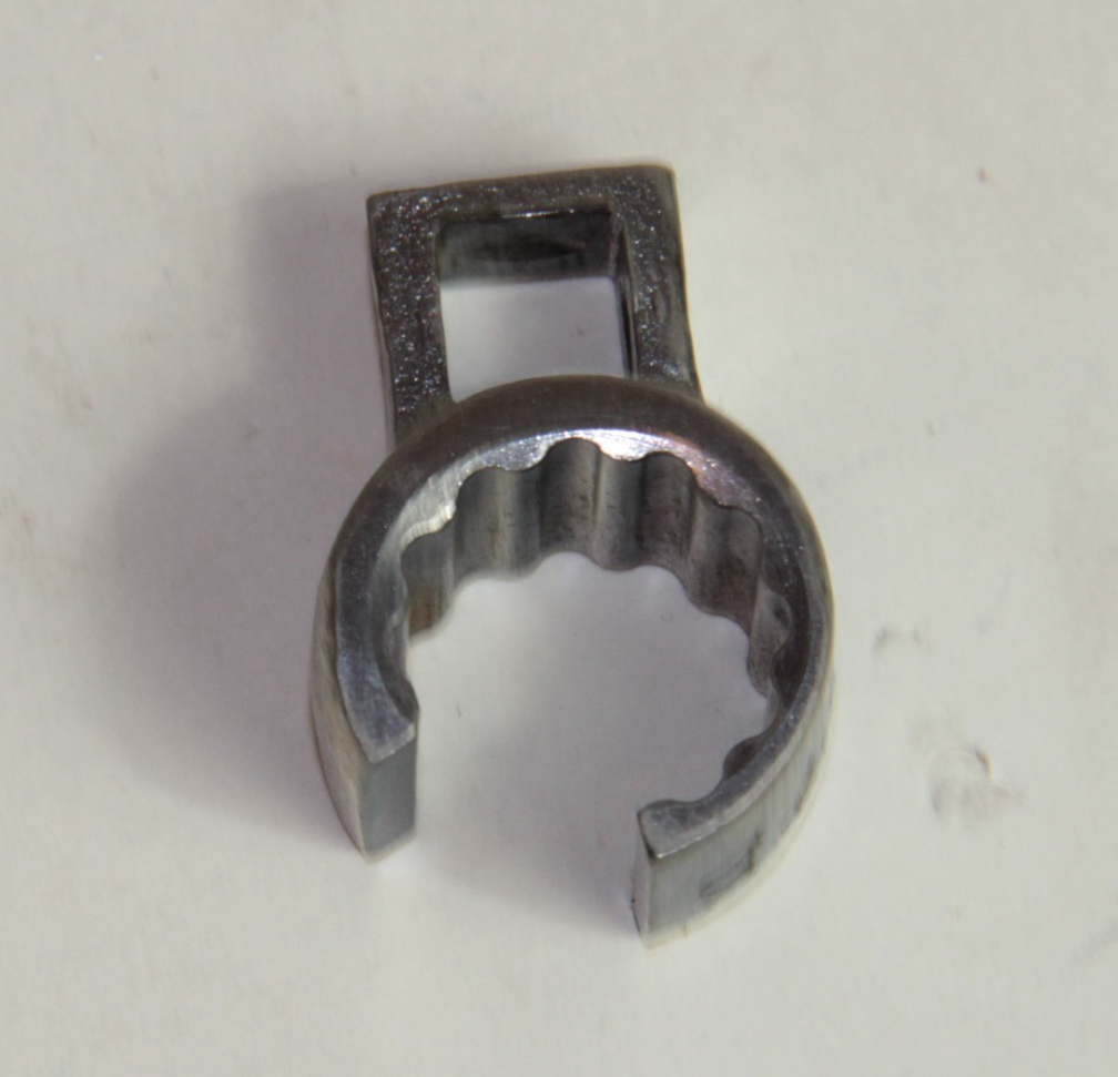 Bonney Deep Flare 11/16" Crowfoot Wrench - Open-End - 1/2" Drive π§
