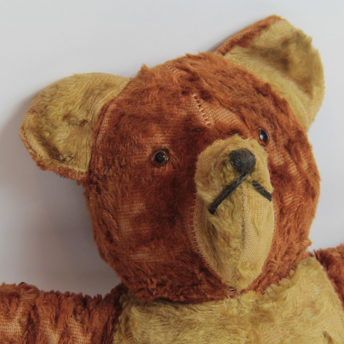 Antique 16β³ Mohair Teddy Bear β Hand-Stitched - Not Jointed π§Έ German?