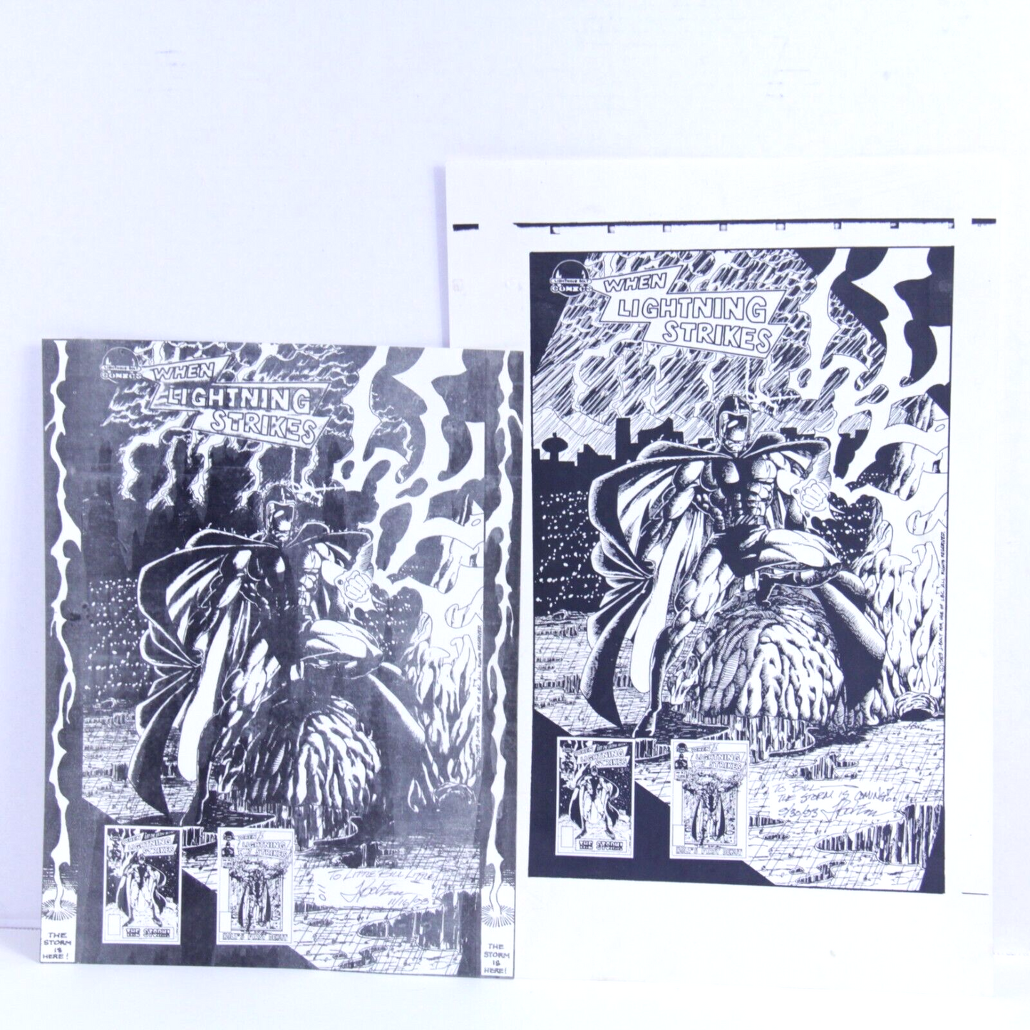 The Storm – When Lightning Strikes Posters (1993) – Hand-Signed J-Bolt - Set