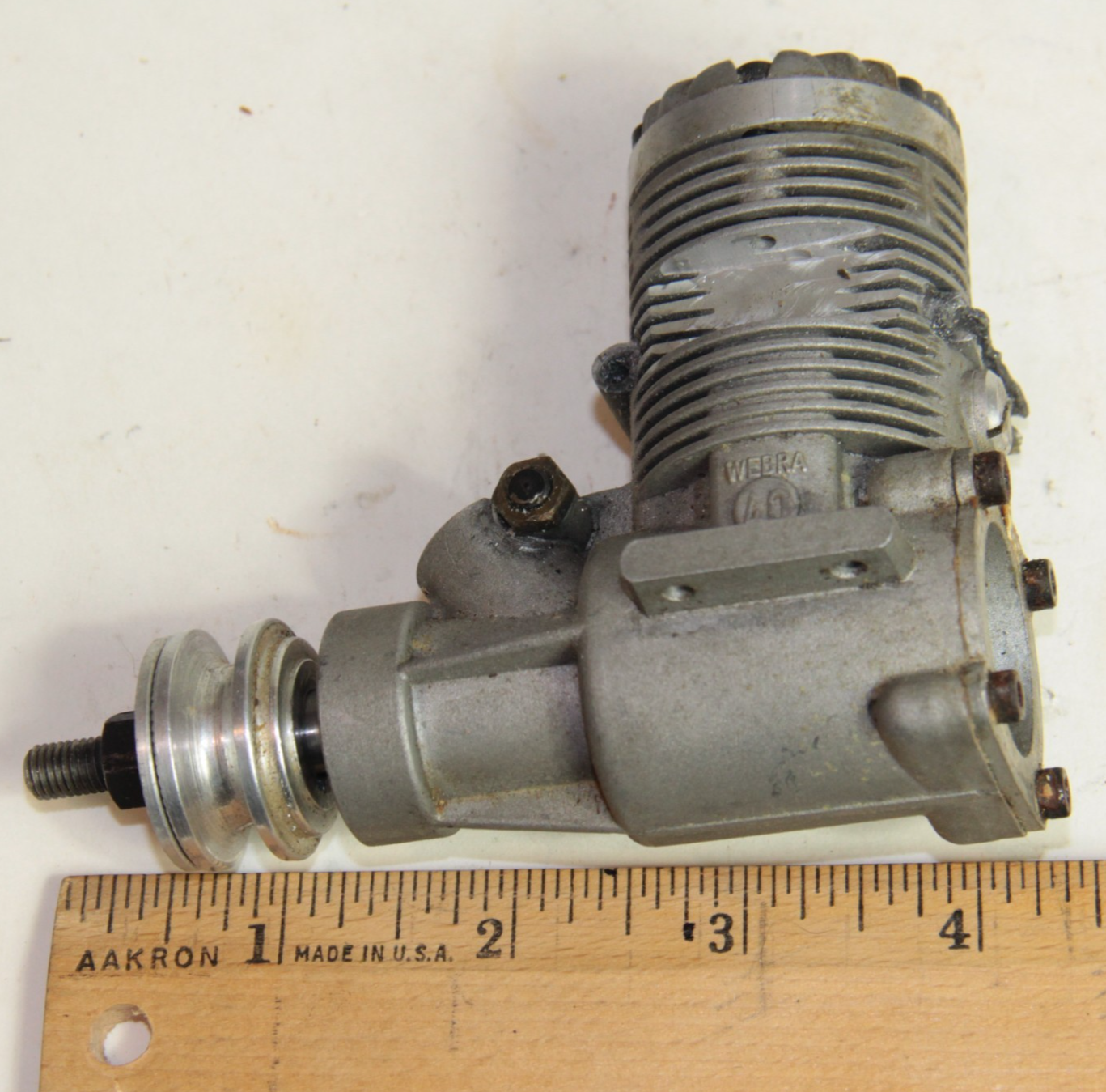 Webra 40 RC Glow Engine No Muffler – Vintage Nitro R/C 🛩️ XOLEV