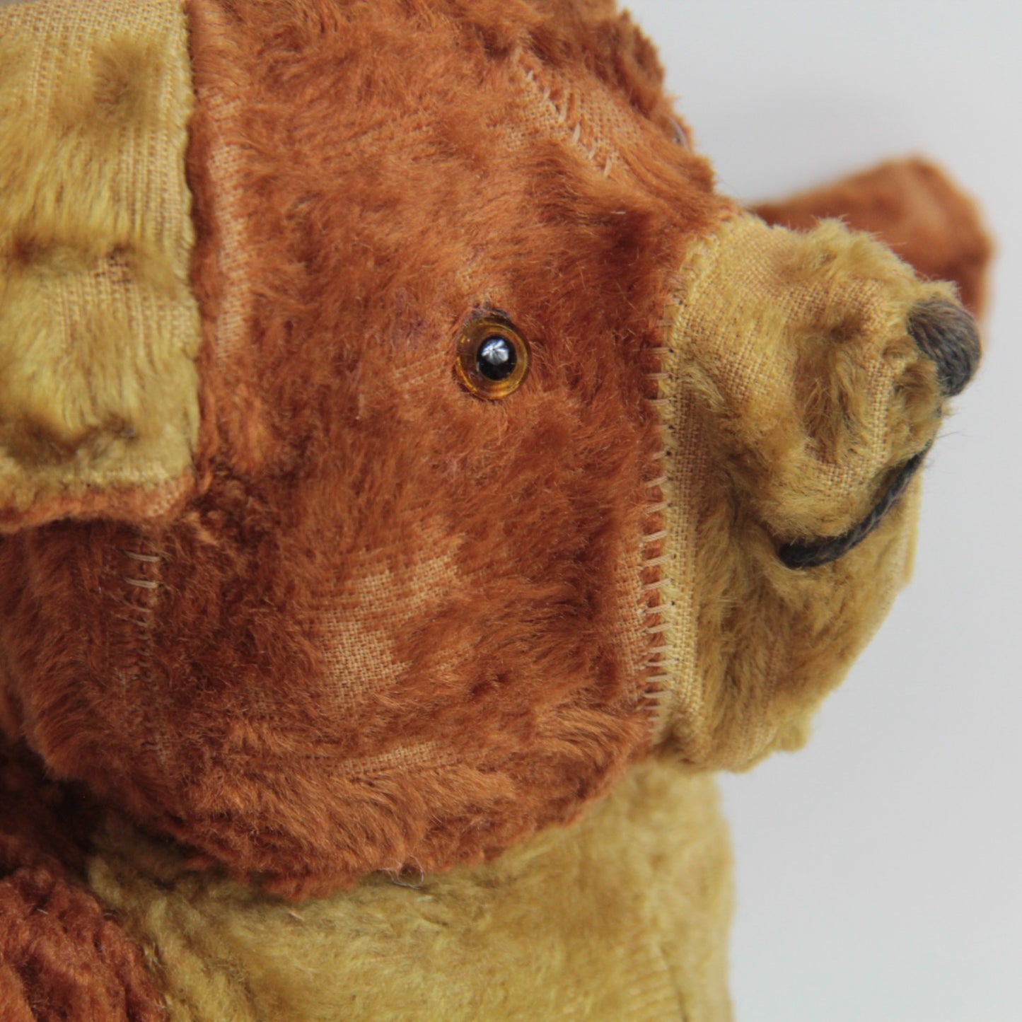 Antique 16β³ Mohair Teddy Bear β Hand-Stitched - Not Jointed π§Έ German?