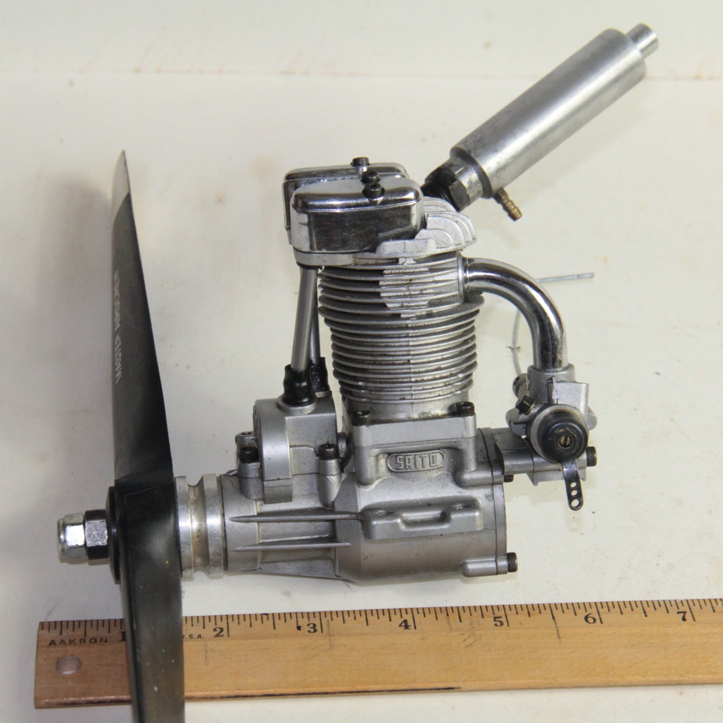 Saito FA-91 RC Glow Engine β Airplane Motor w/ Muffler & Propeller π©οΈ XOLEV