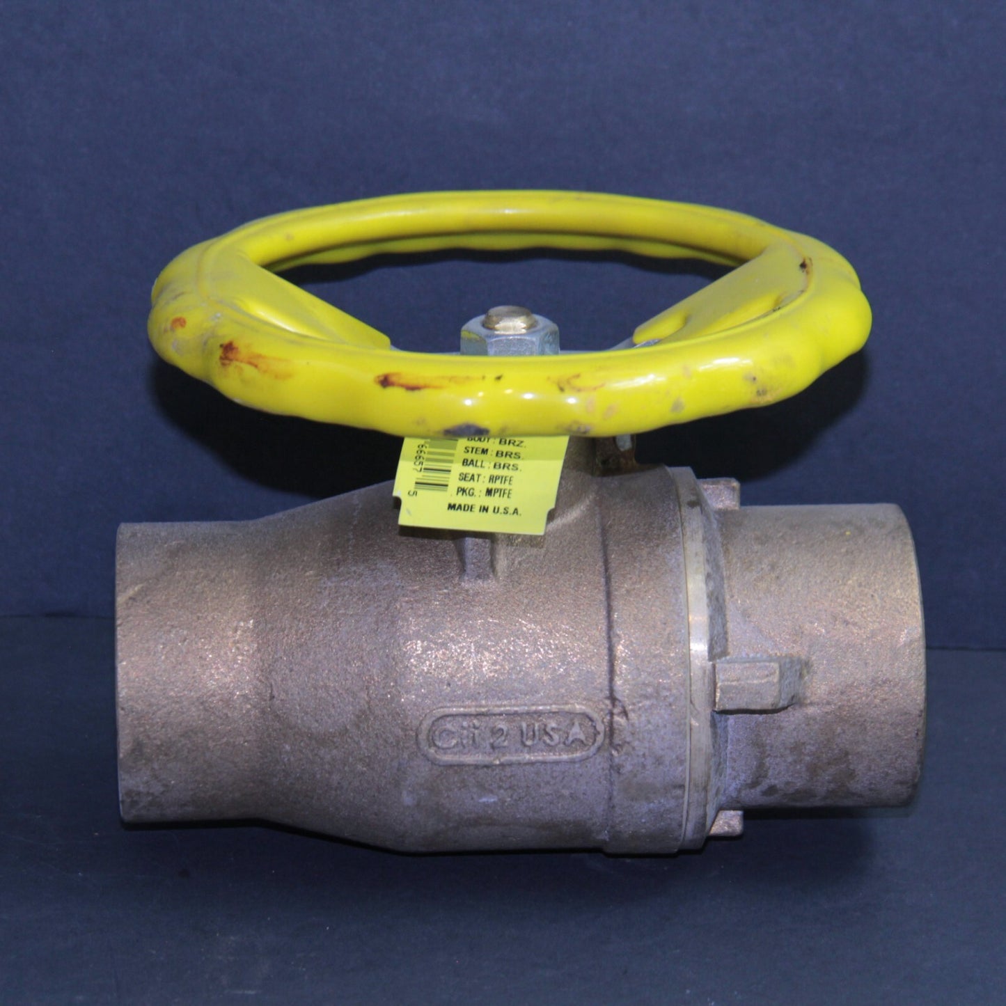 Apollo 70-208-15 2" Bronze w Brass Ball Valve Full Port Steel Wheel Handle