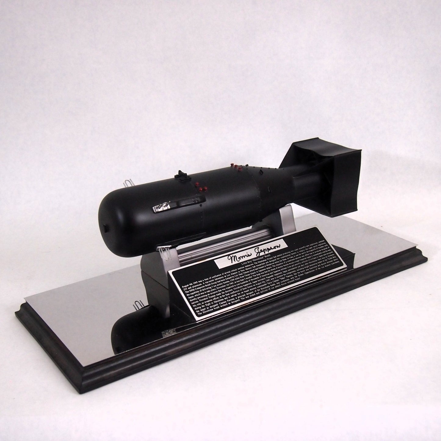 MKI MK1 Atomic Bomb "Little Boy" Executive Desk Model - Morris Jeppson autograph