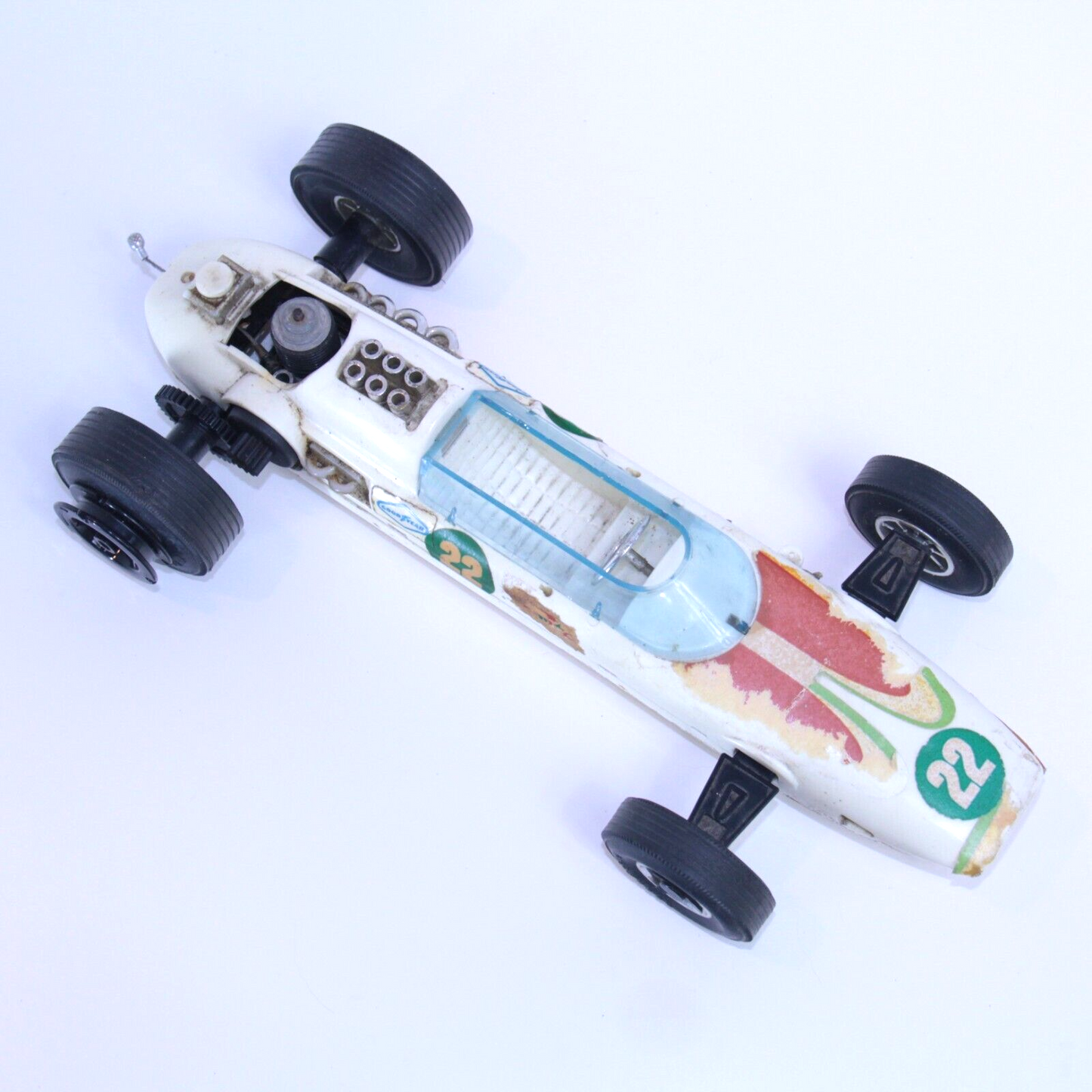 Vintage TESTORS Sprite 22 Gas Tether Indy Race Car Model - Has Compression