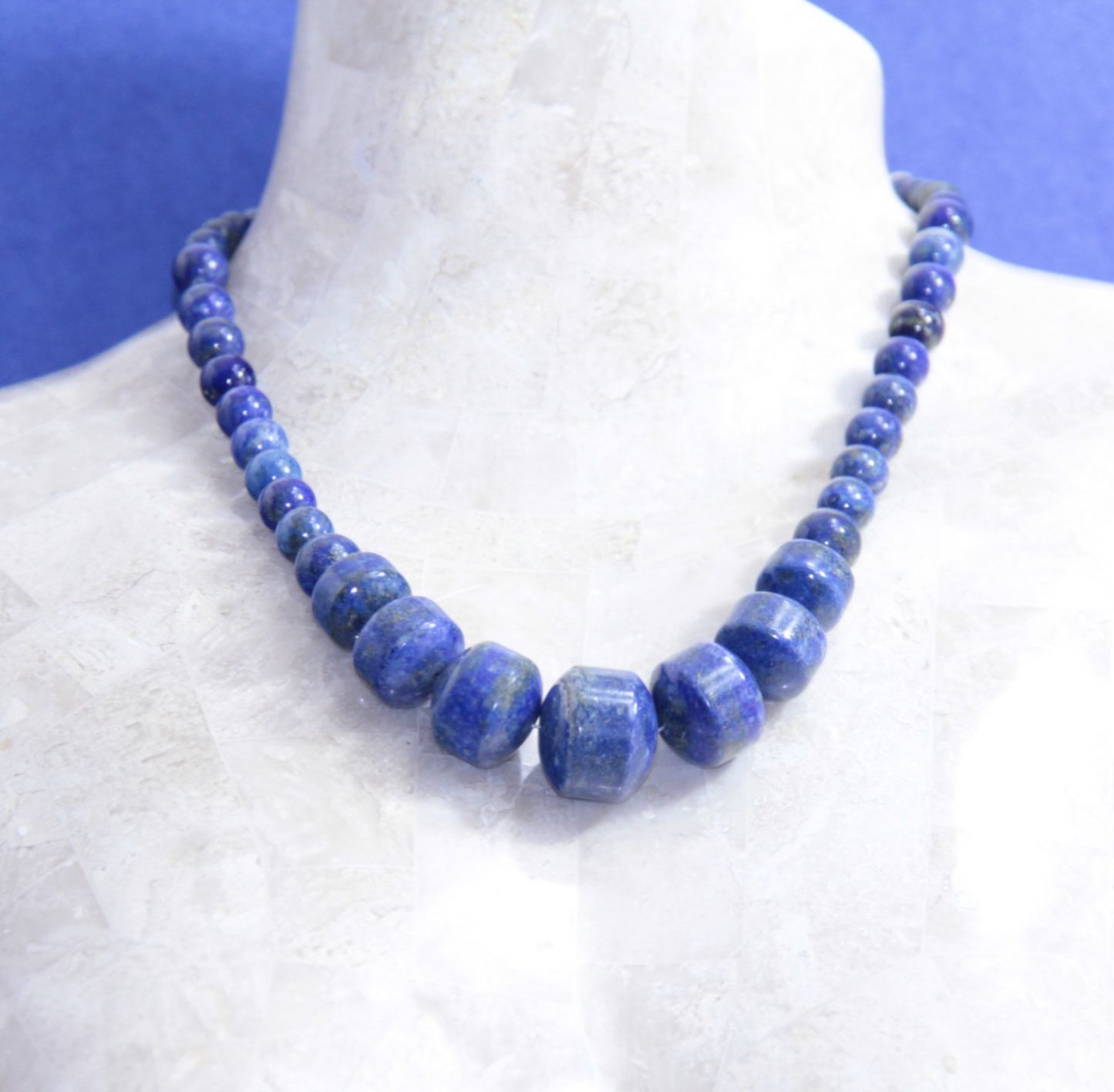 Jay King Sterling Silver Large Lapis Lazuli Necklace 18"-20" Desert Rose Trading