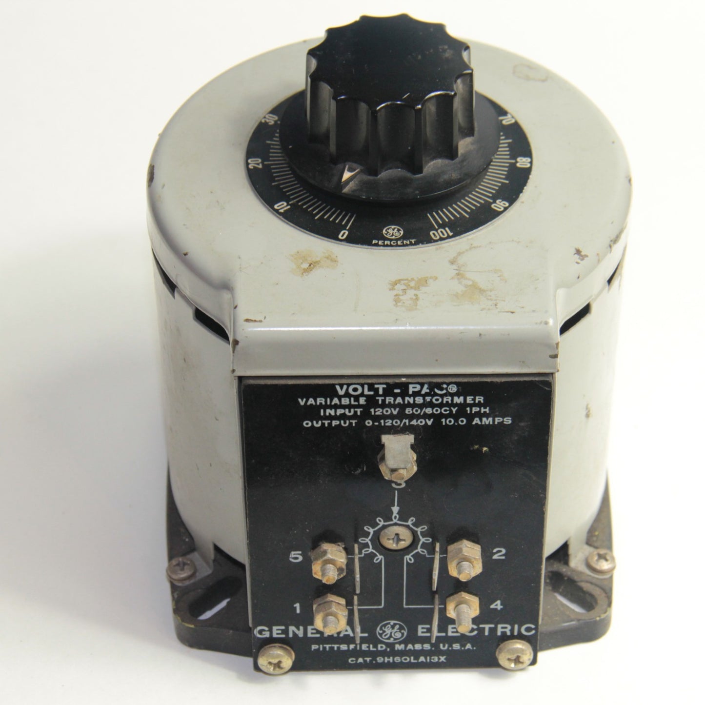 GE Volt-Pac Variable Transformer 50-60CY Input 120V Output 0-120V/140V 10A ⚡
