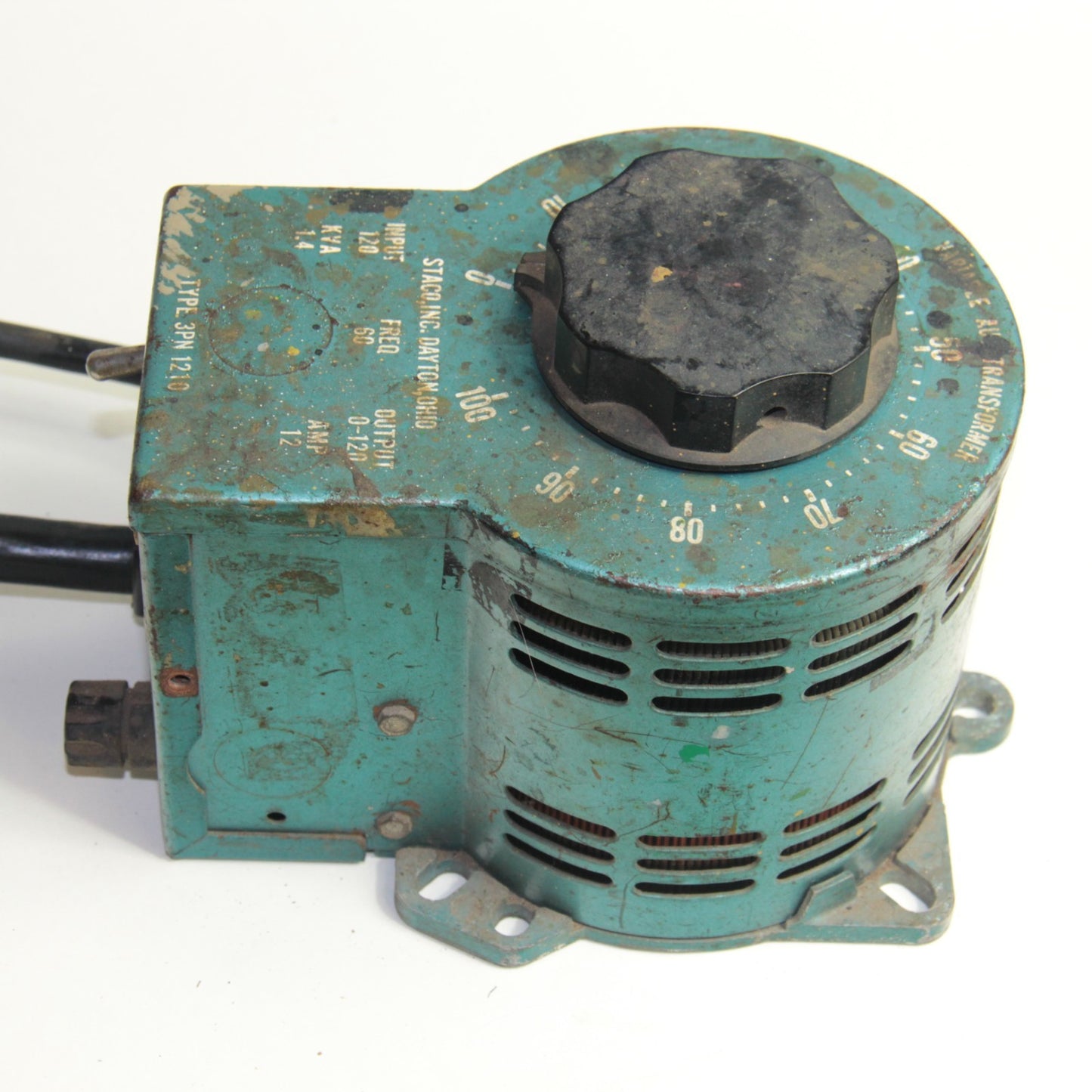 Staco Energy 3PN 1210 Variable Autotransformer ā 0-120V, 60Hz w Foot Switch ā”