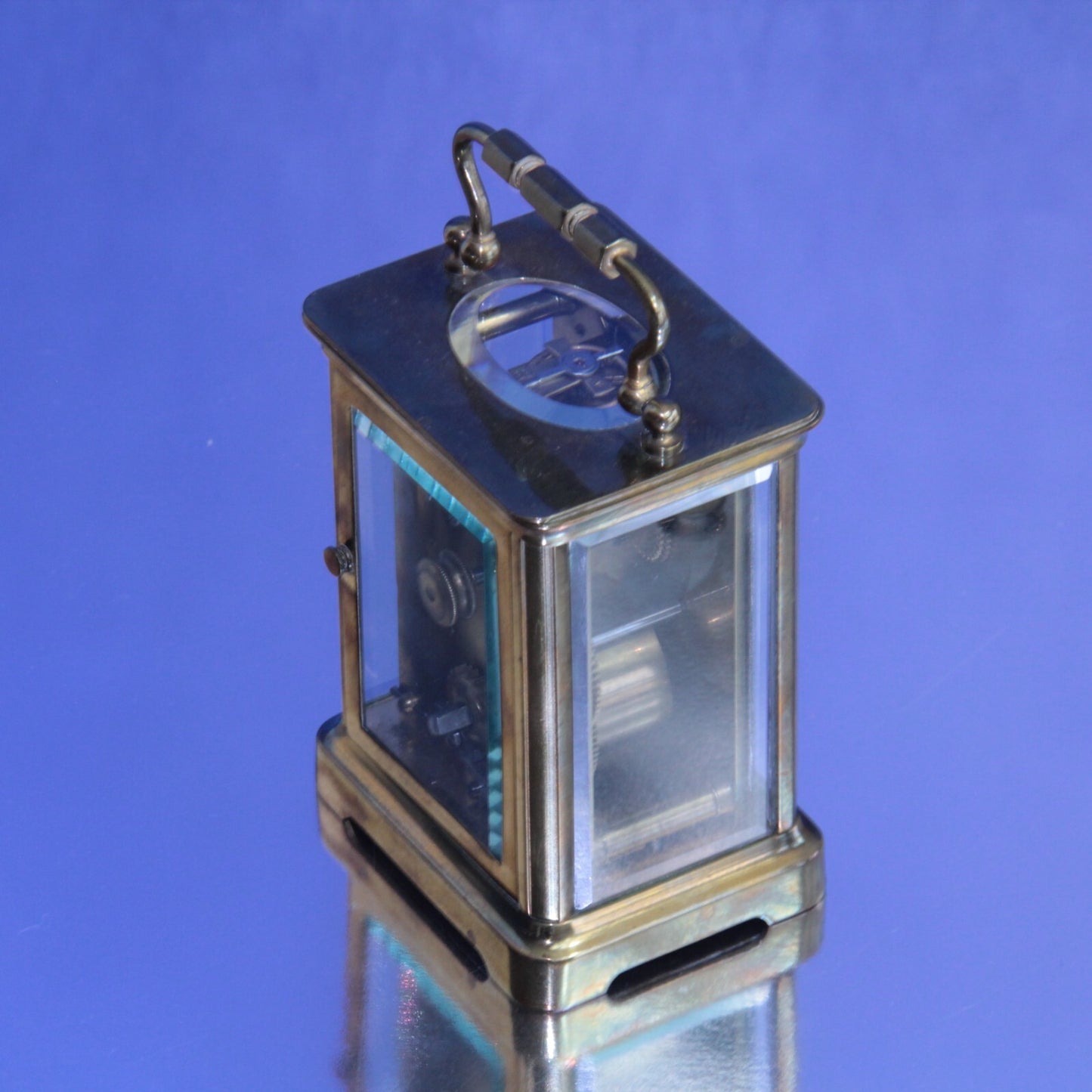 19th Century Brass & Bevel Glass Corniche Cased Carriage Clock β Excellent
