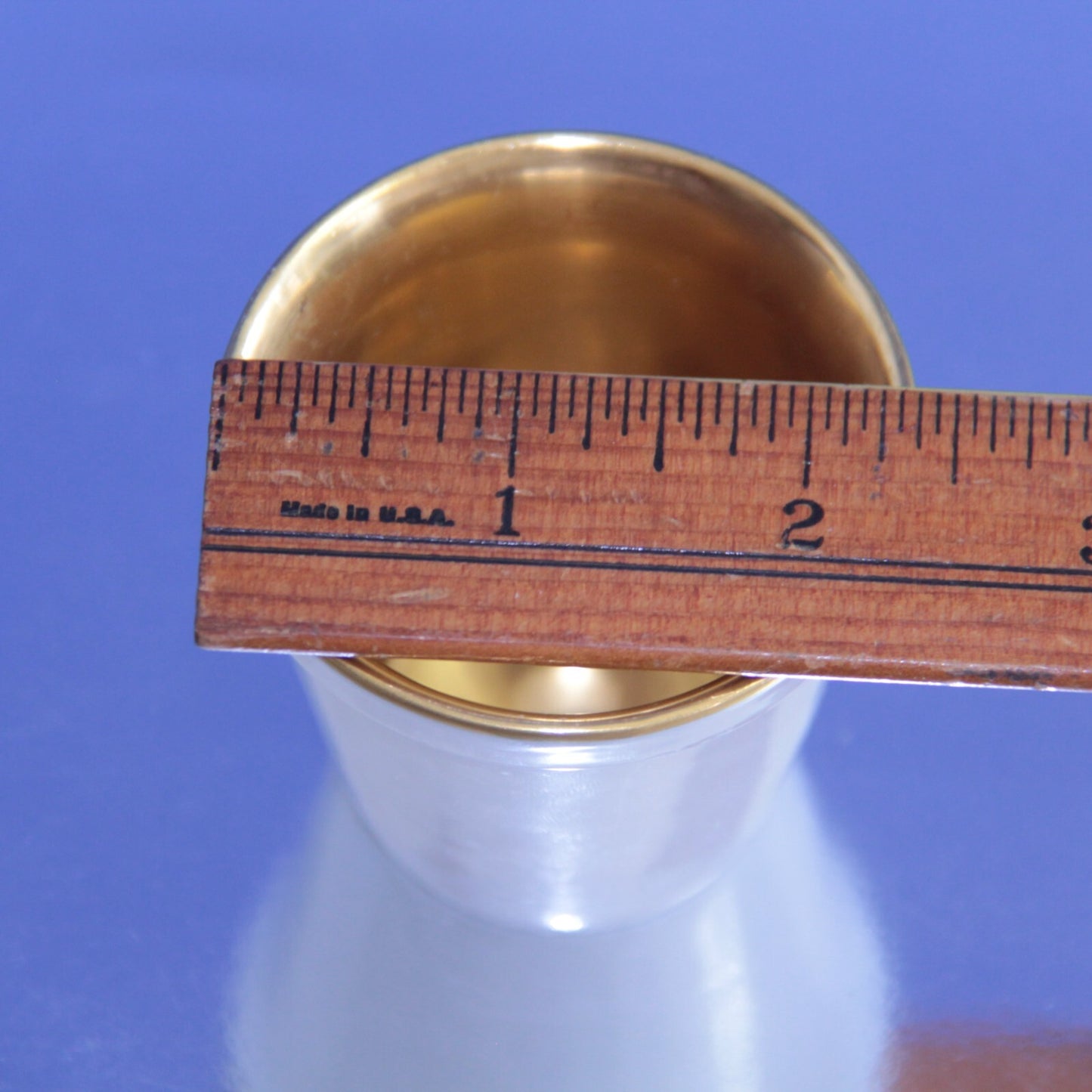 2x Antique Singer Limoges France Porcelain Mini Petit Pot - White w Gold Well ✨