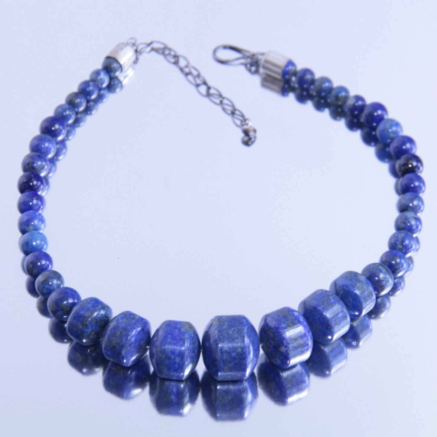 Jay King Sterling Silver Large Lapis Lazuli Necklace 18"-20" Desert Rose Trading