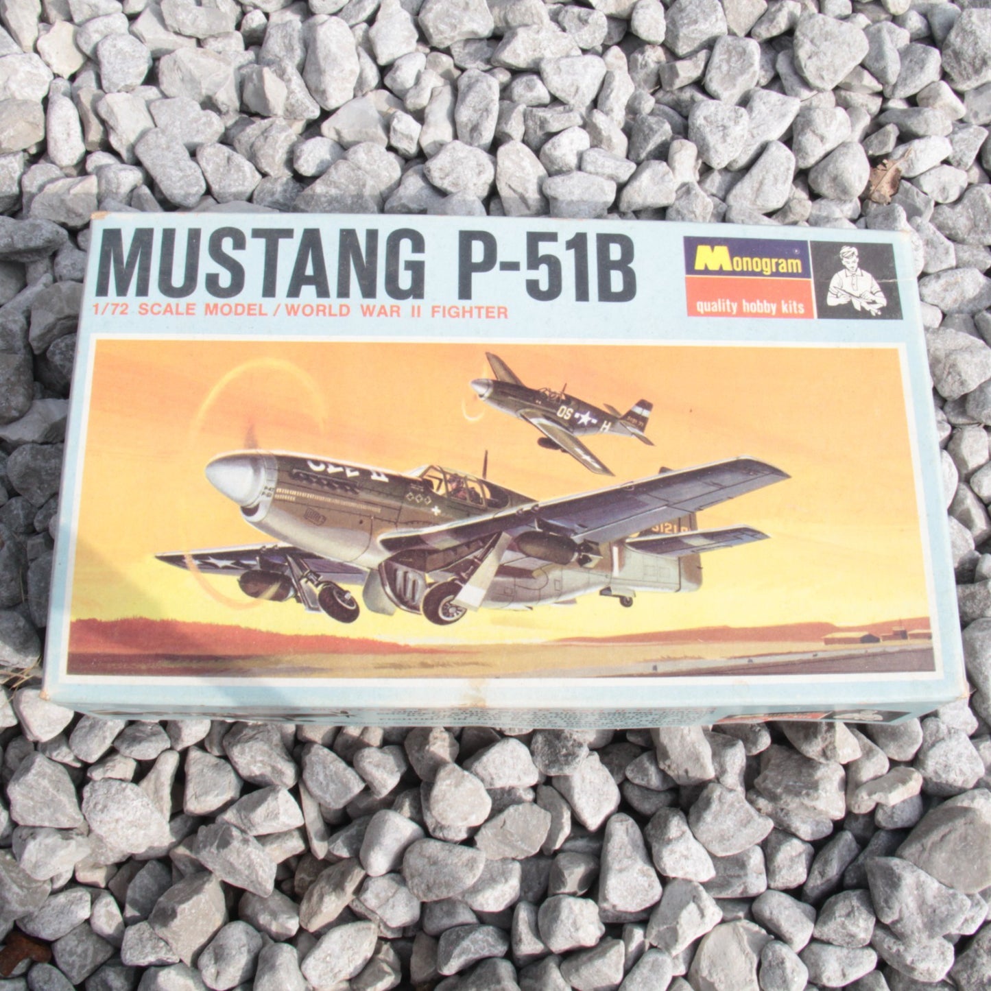 4 Airplane Model Kits - Grumman Bearcat Monogram Mustang P-51B P-40B Tiger Shark