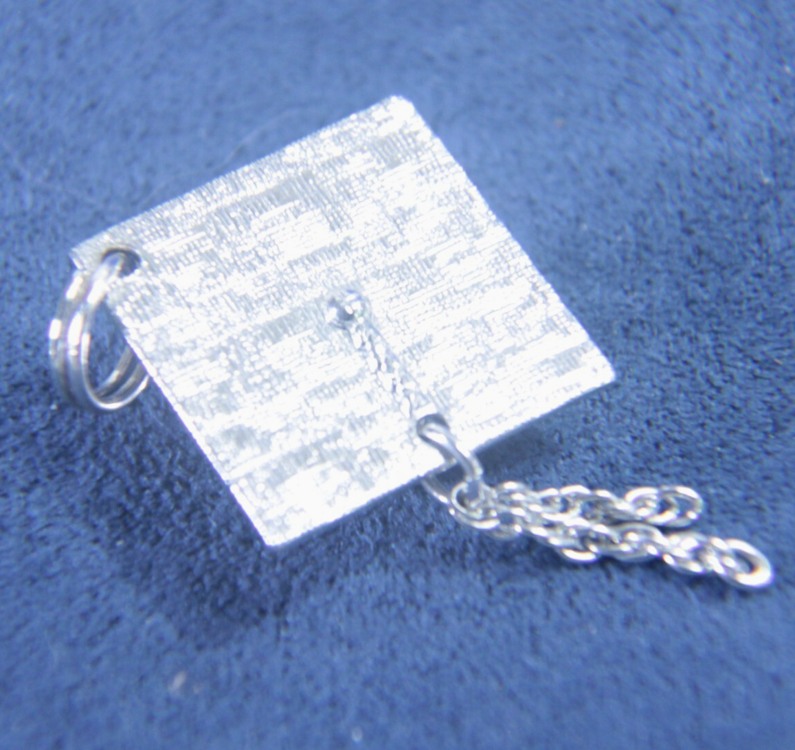 Vintage Sterling Silver Graduation Cap Charm β Spencer Co. Dangle w Tassels