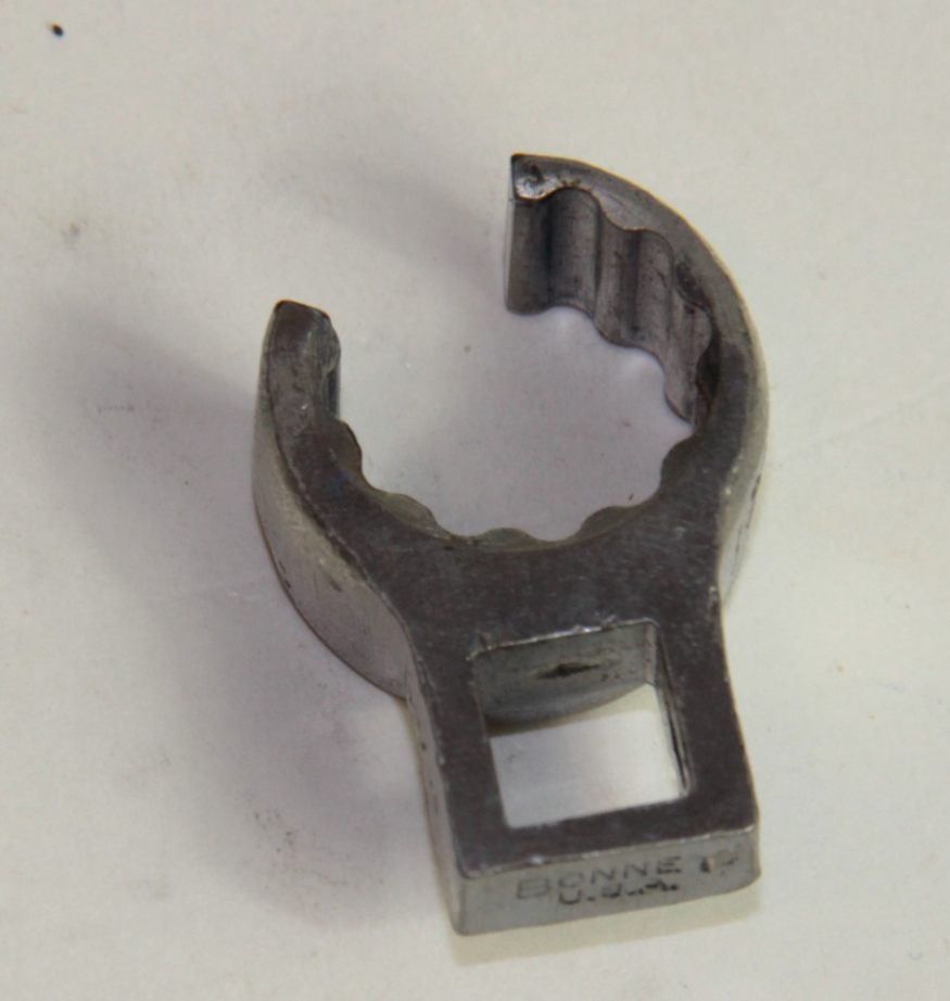 Bonney Deep Flare 11/16" Crowfoot Wrench - Open-End - 1/2" Drive 🔧