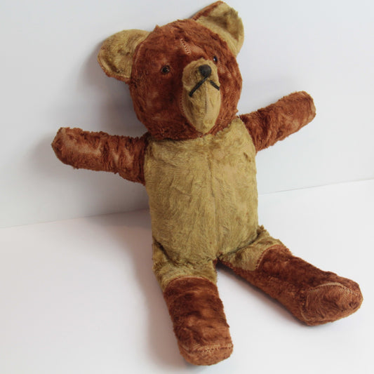 Antique 16″ Mohair Teddy Bear – Hand-Stitched - Not Jointed 🧸 German?