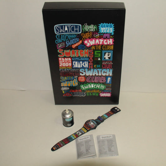 Swatch SUJZ111 – Street Graffiti Art – Club Special 2009 – In Box