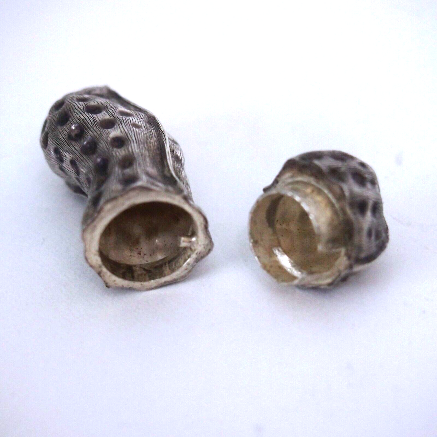 Sterling Silver Peanut Pill Box – Taxco Mexico .925 – MAL – 8 Mark - 2" Long