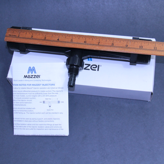 Mazzei PVDF Venturi Ozone Injector 1.5"Male NPT Inlet/Outlet Model 1584-A NEW