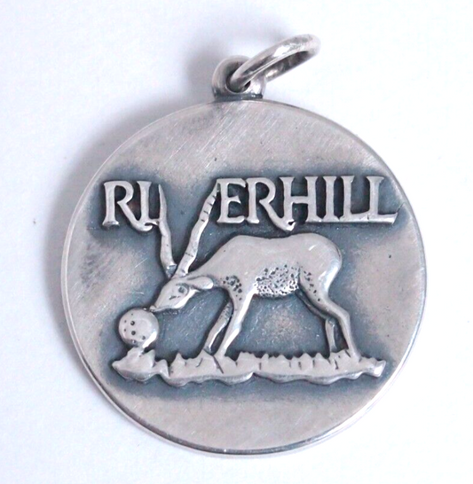 Rare James Avery Riverhill Golf Pendant – Sterling Silver 925 – 7/8" ⛳