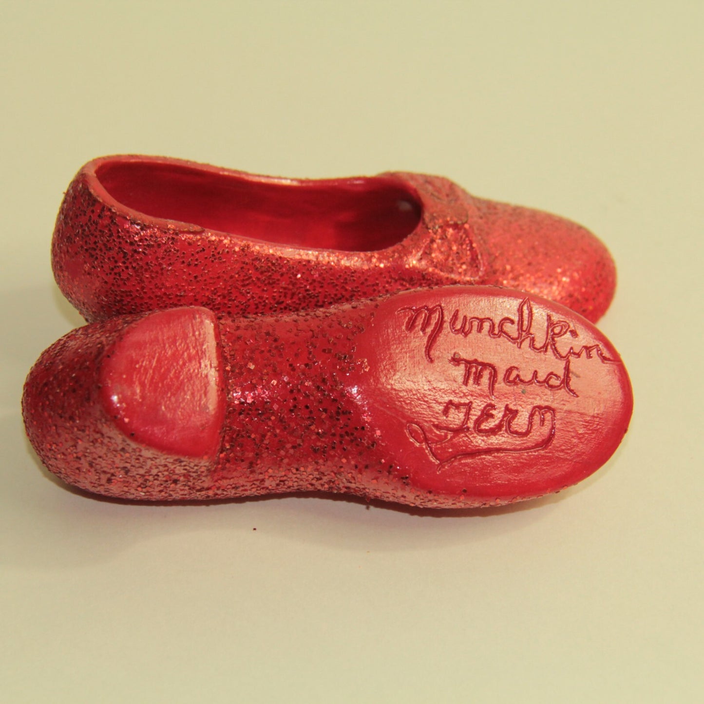 Wizard of Oz Handmade Ceramic Ruby Slippers - Munchkin Maid by Fern Formica 🎬