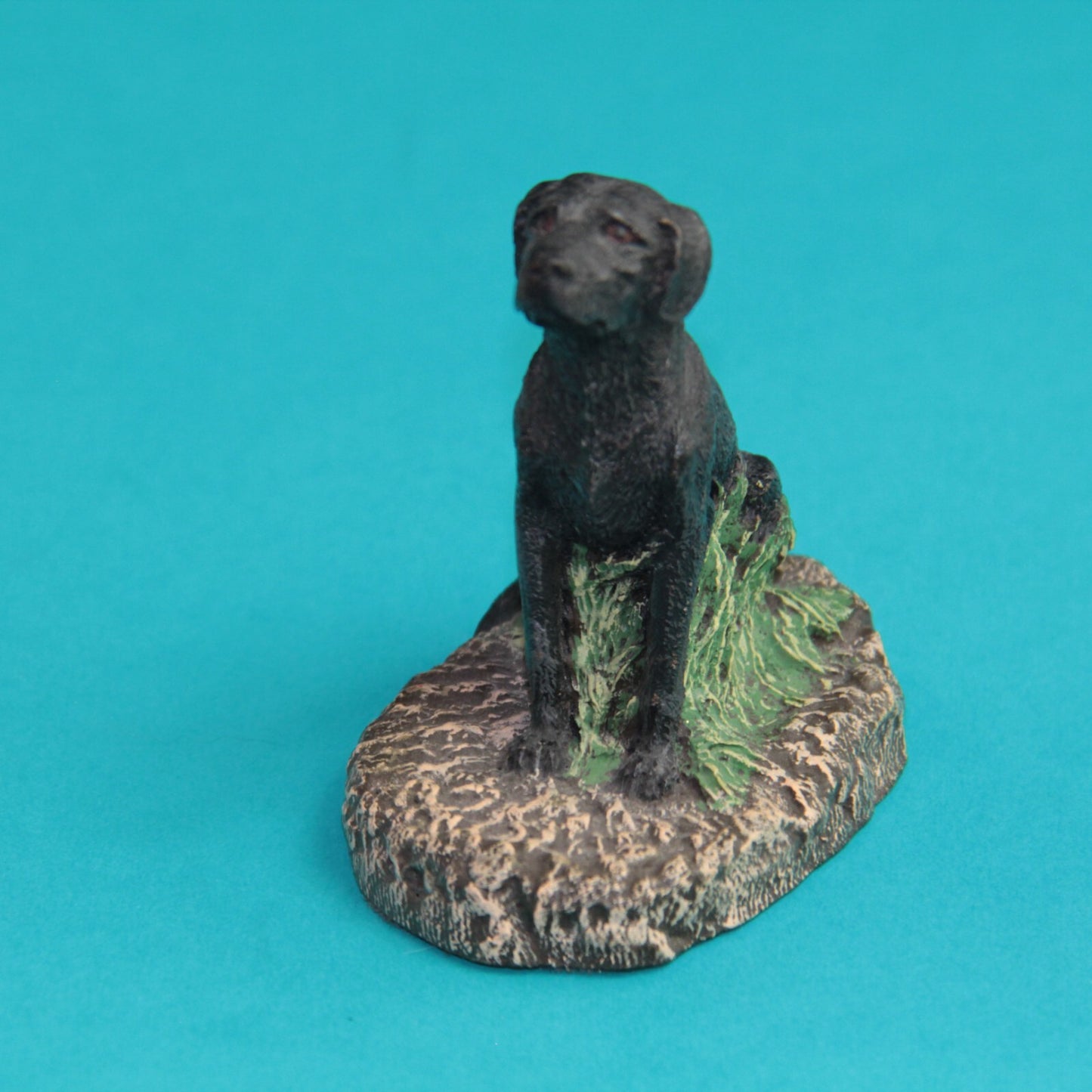 Black Labrador Retriever | Cold Cast Bronze Dog Miniature - Lab Sculpture 🐾