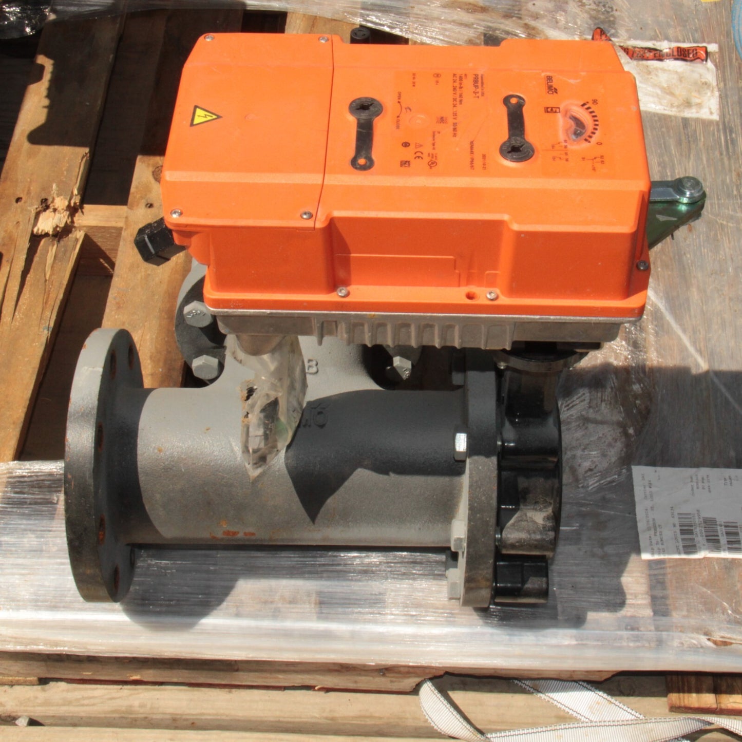 Belimo F7100HD+PRBUP-3-T Butterfly Valve Assembly 4" 3-Way Mixing DN 100
