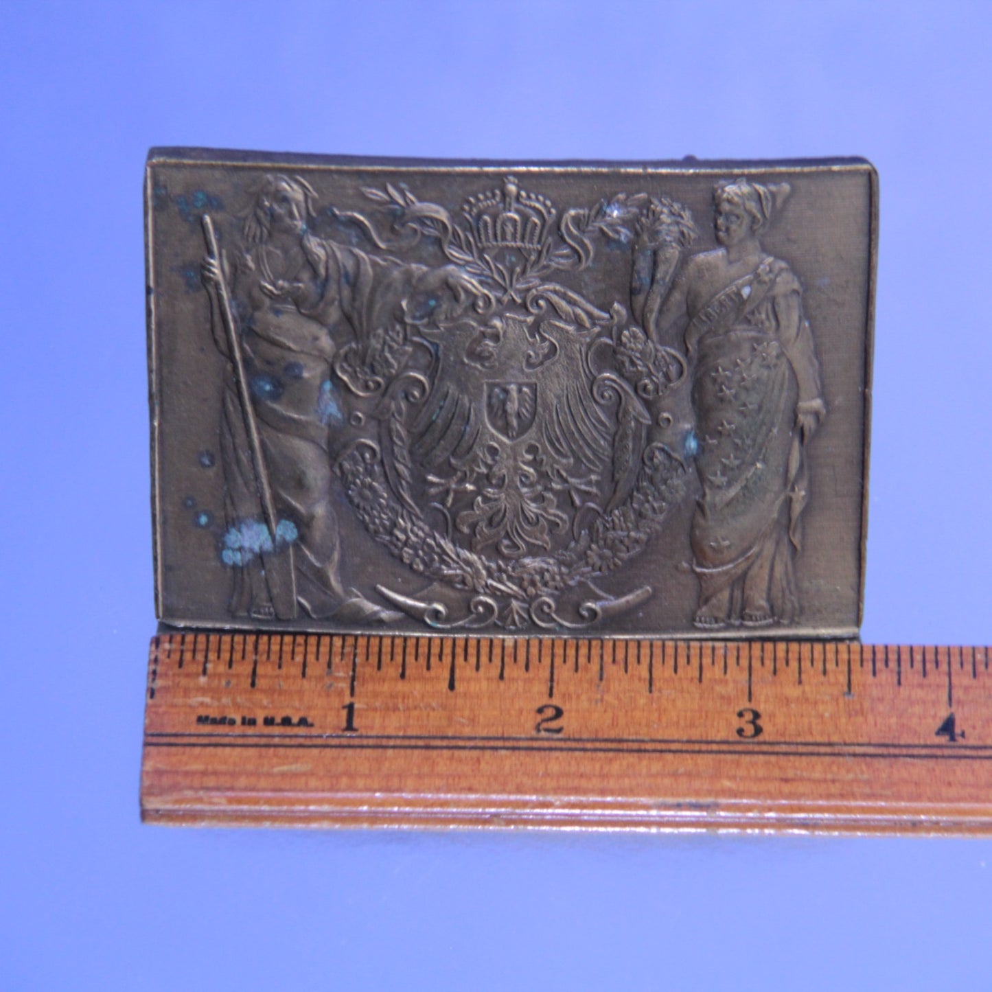 1970s Bergamot Brass Works Belt Buckle – Liberty & Eagle - German Immigration