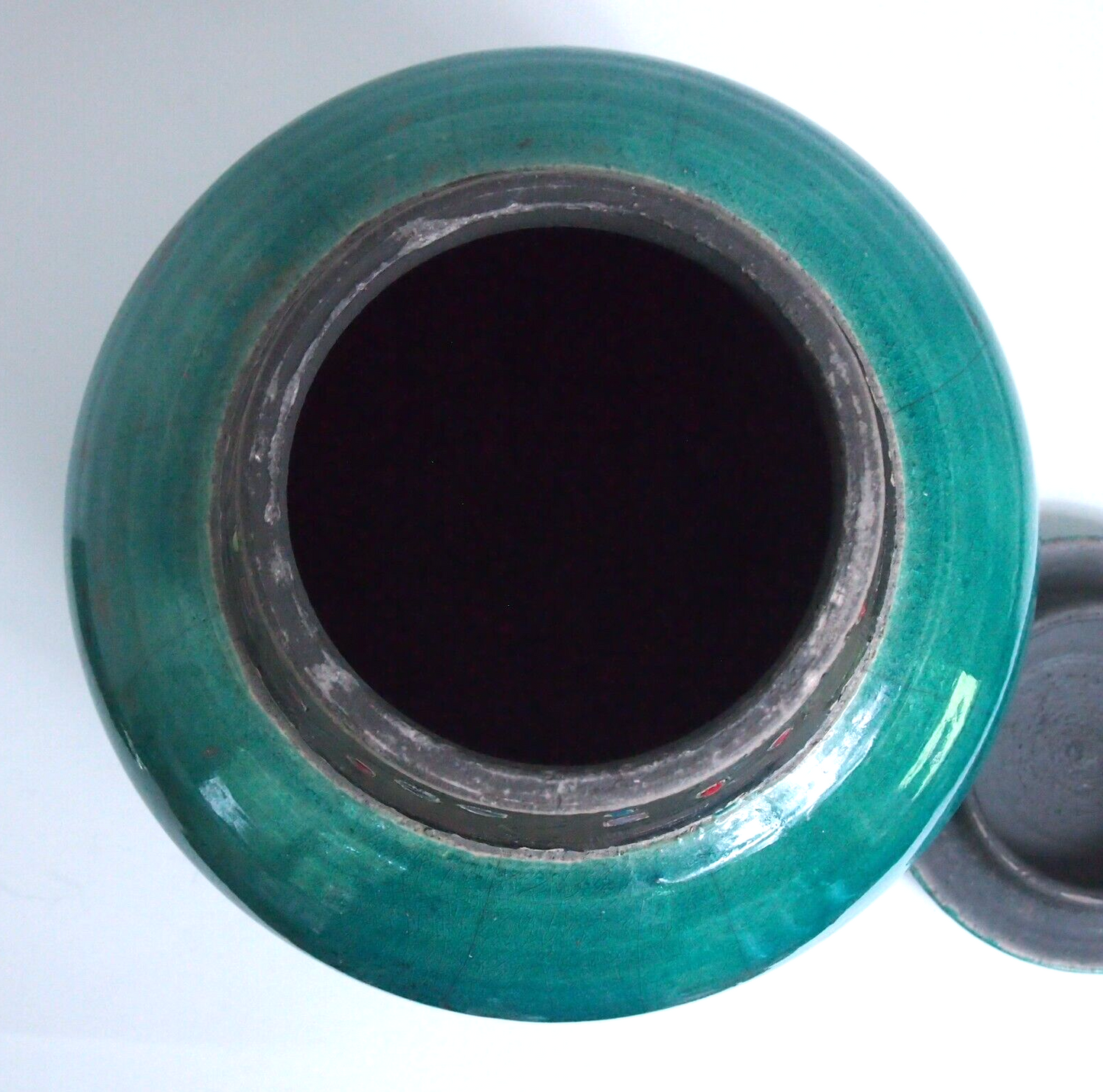 MCM Turquoise/Teal DEBIKEY Studio Pottery with Lid – Handmade & Signed – 8" Tall
