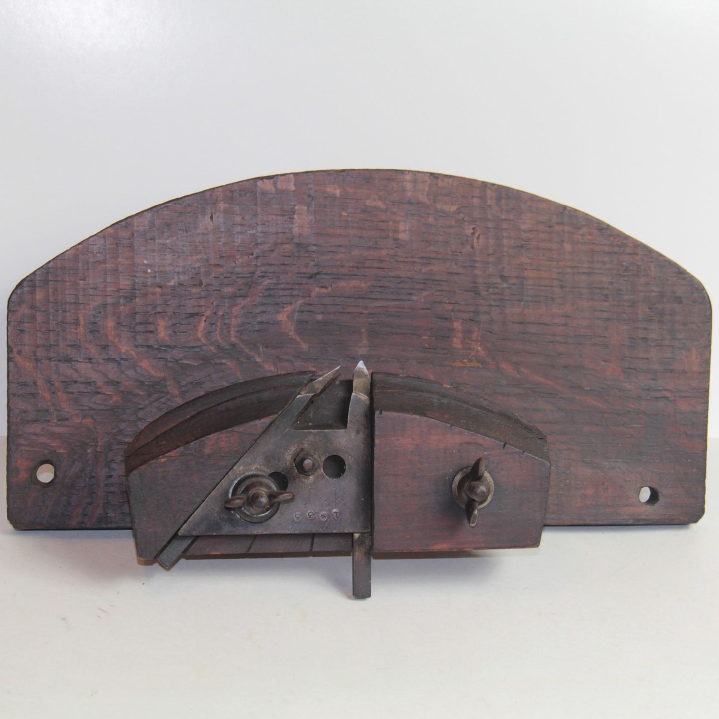 Vintage Cooper’s Croze Plane – Barrel Maker’s Tool  Tiger Oak Wood – 15.5"