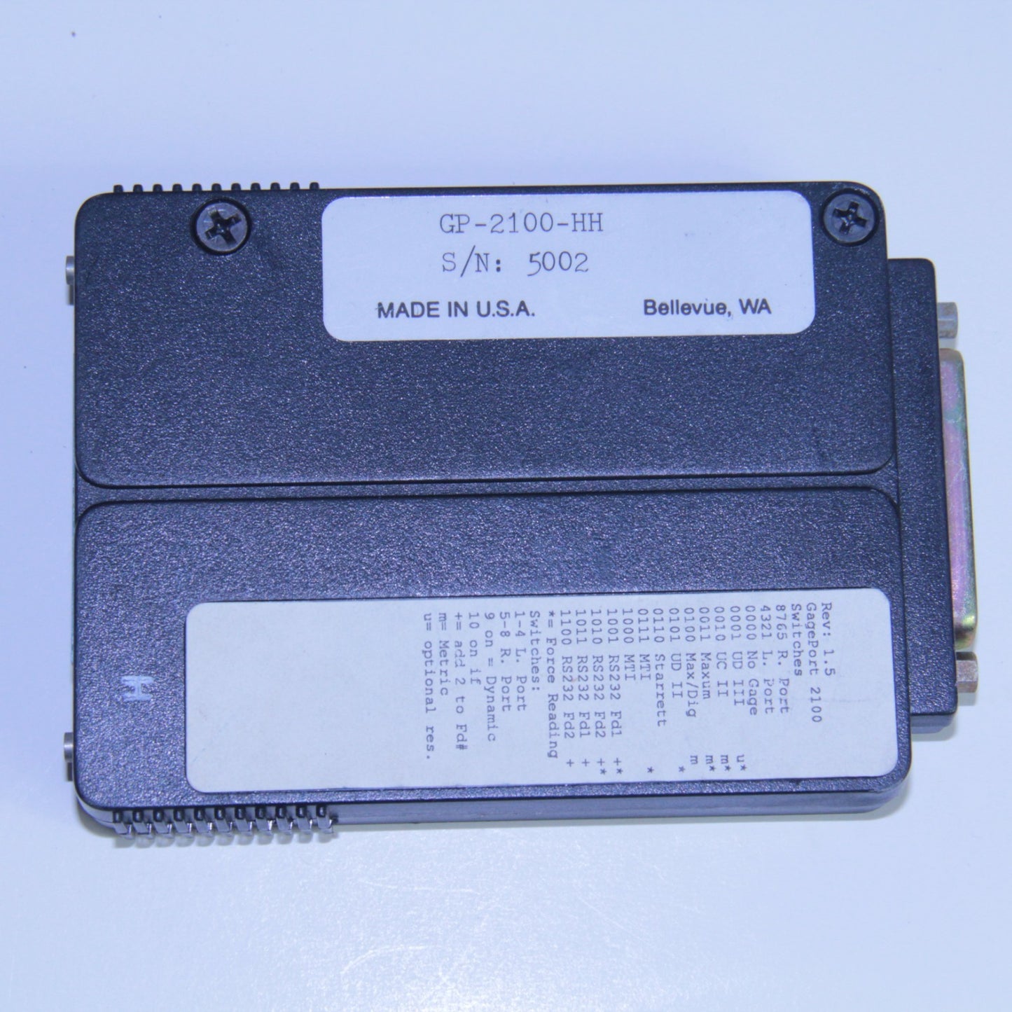 GageTalker GagePort GPA-100 Hub & 4x GP-2100-HH RS232 Multiplexer Interface Unit