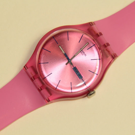 Swatch Watch Rebel – Pink – SUOP700 - Day-Date Bold 41mm in Box