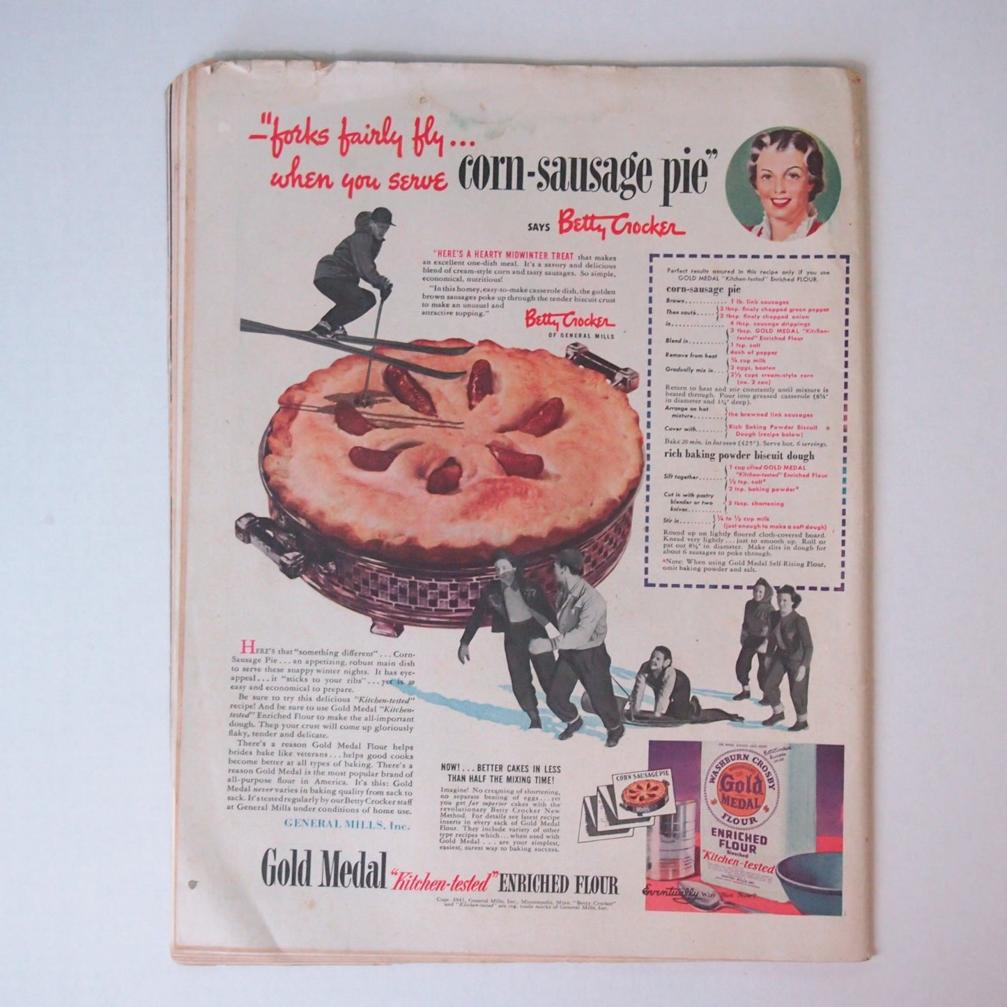 Country Gentleman Magazine - Kodachrome Bull Cover - F.P.Sherry - February 1945