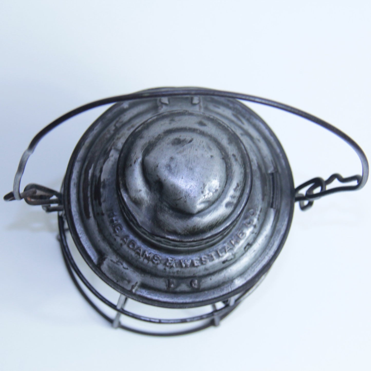 Adlake Illinois Central Railroad Lantern ICRR Corning Red Globe 🔥